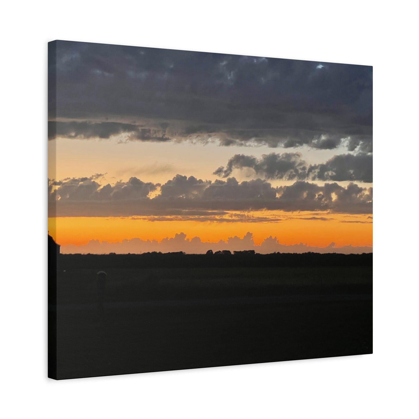 Sunset Canvas Art Print, Wall Decor for Home, Gift for Nature Lovers, Modern Art, Vibrant Landscape, Living Room Decor