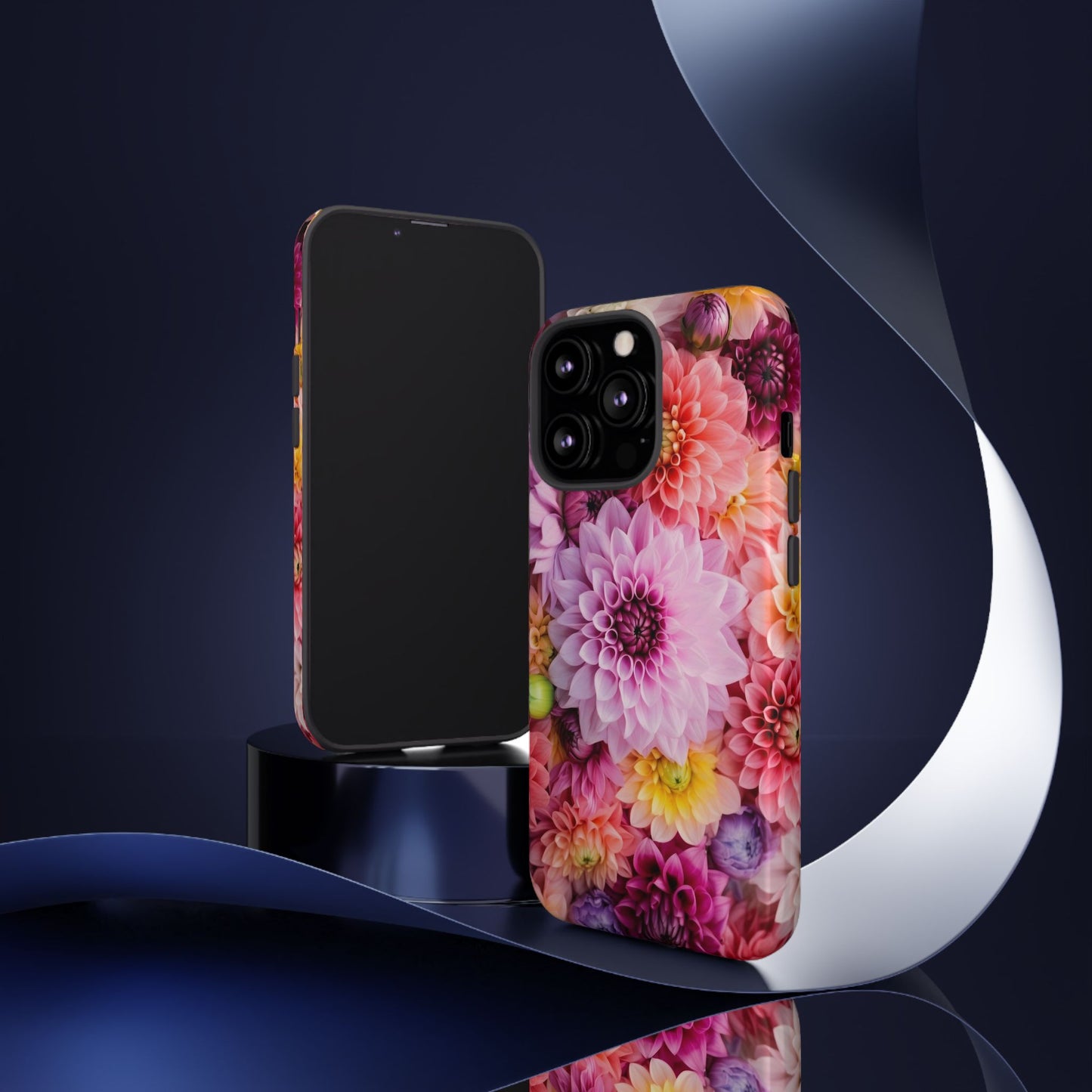 Floral iPhone Case, Tough Floral Phone Cover, Flower Pattern Case, Spring Design, Gift for Her, Durable Phone Accessory