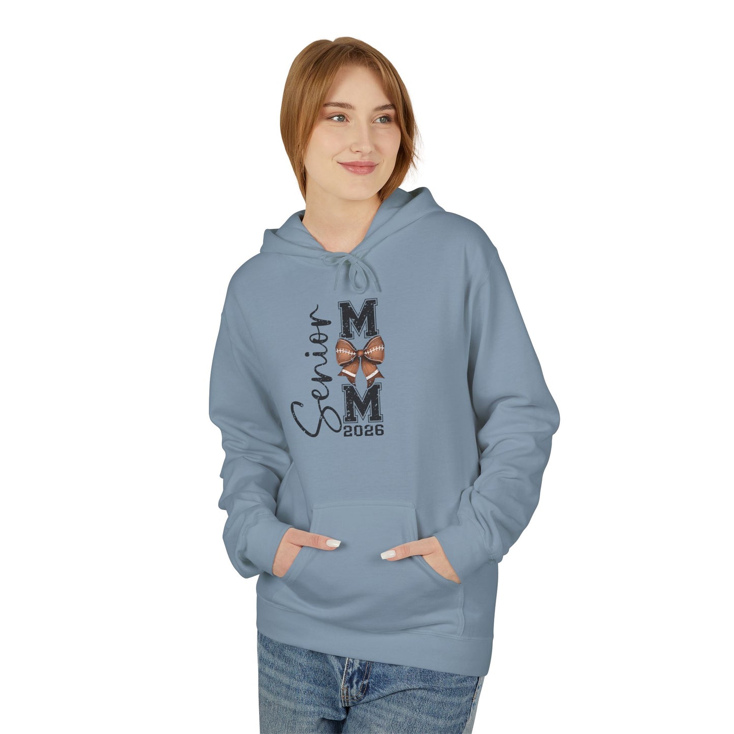 2026 Senior Football Mom, Fleece Hoodie,
