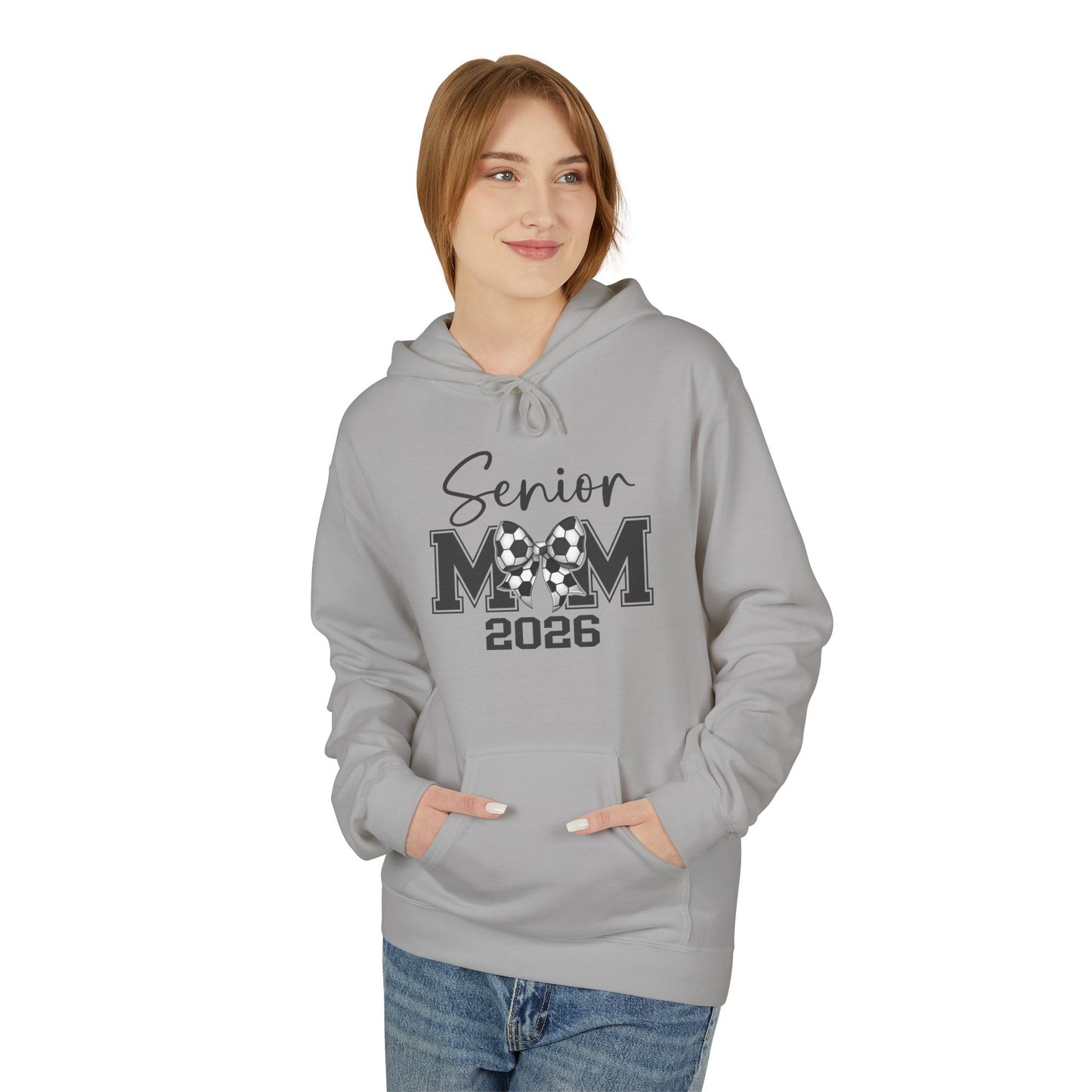 Senior Soccer Mom 2026 Midweight Fleece Hoodie,