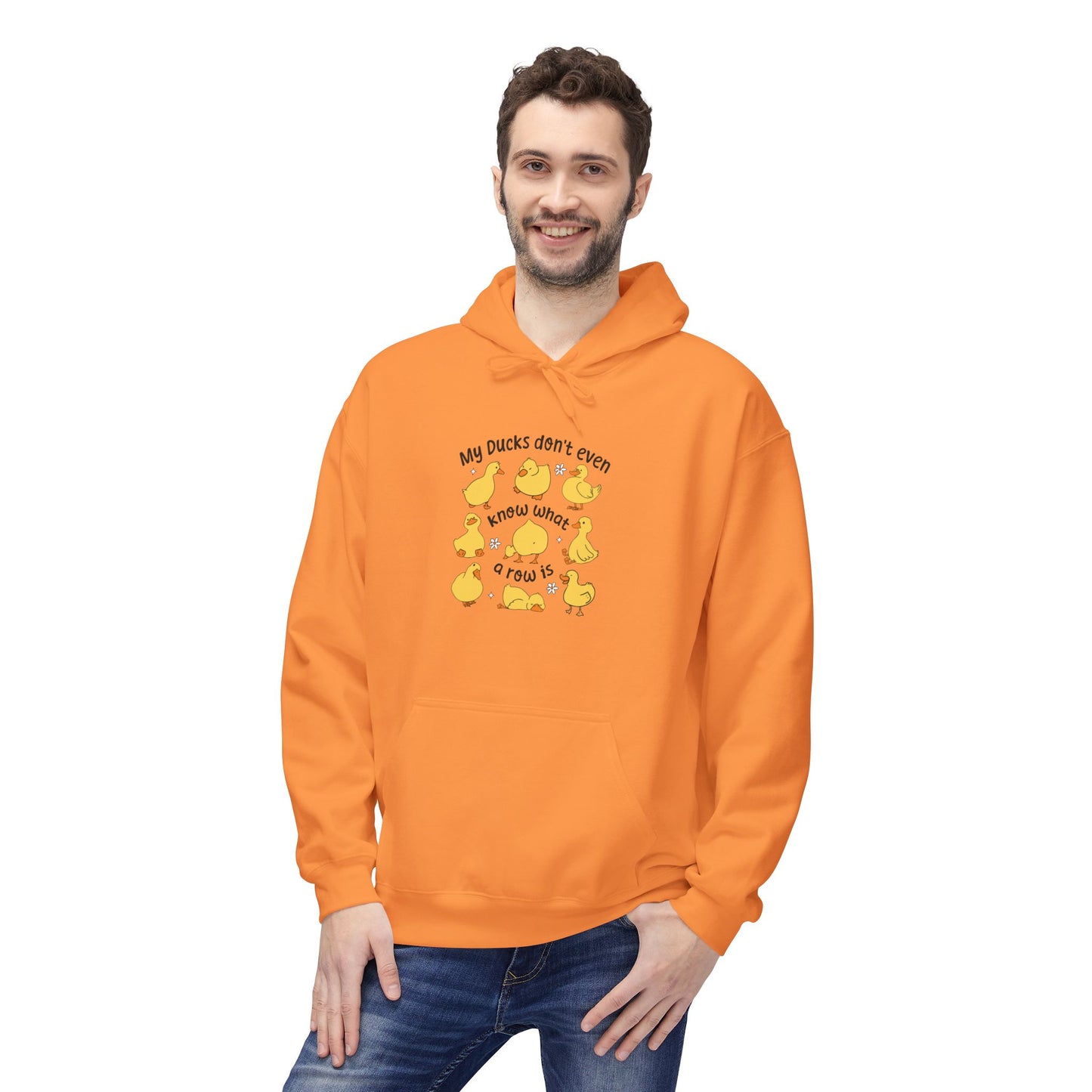 My Duck Didn’t Even Fleece Hoodie, Cozy Animal Lover Gift, Fun Birthday Present, Cute Casual Wear, Duck-Themed Apparel, Warm Hoodie