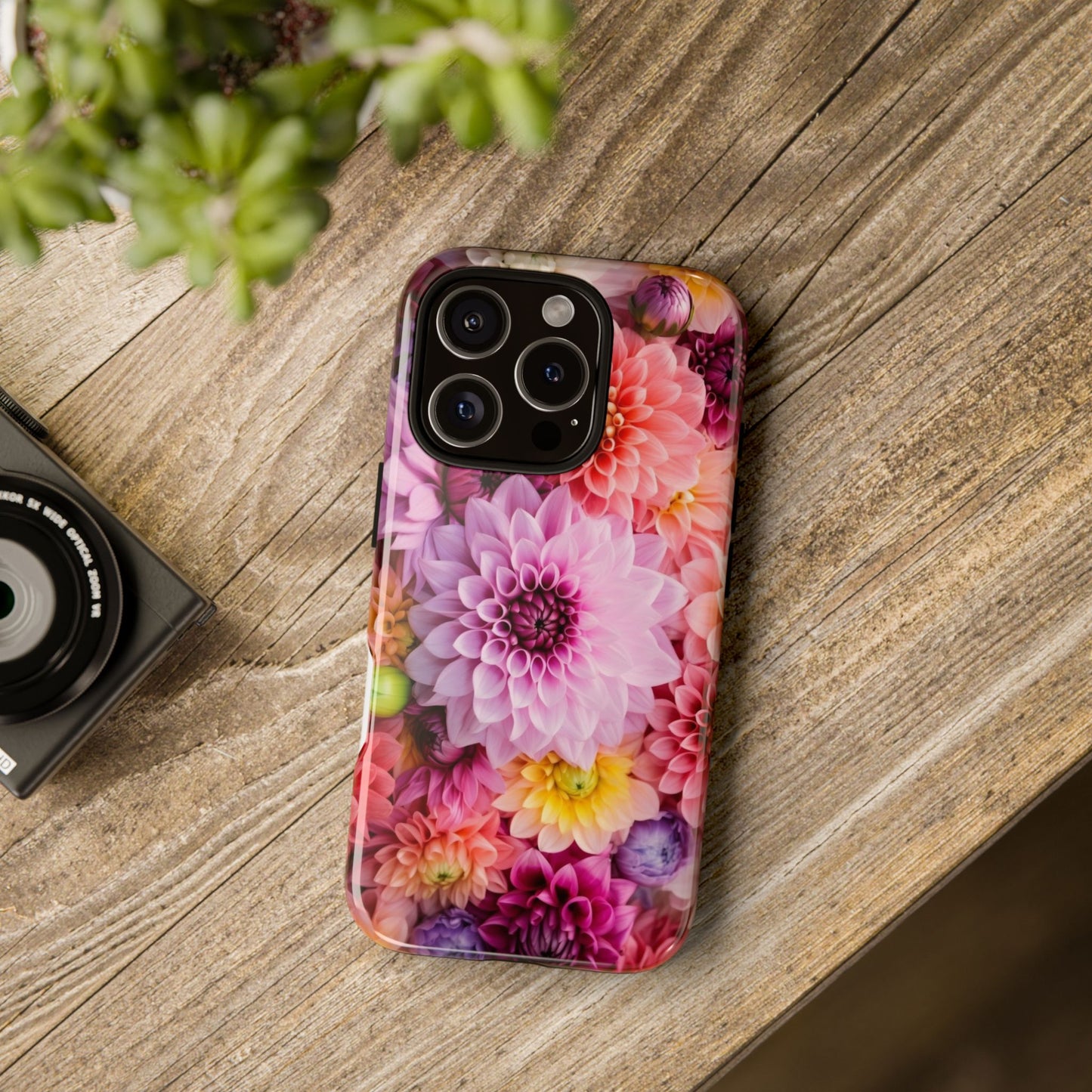Floral iPhone Case, Tough Floral Phone Cover, Flower Pattern Case, Spring Design, Gift for Her, Durable Phone Accessory