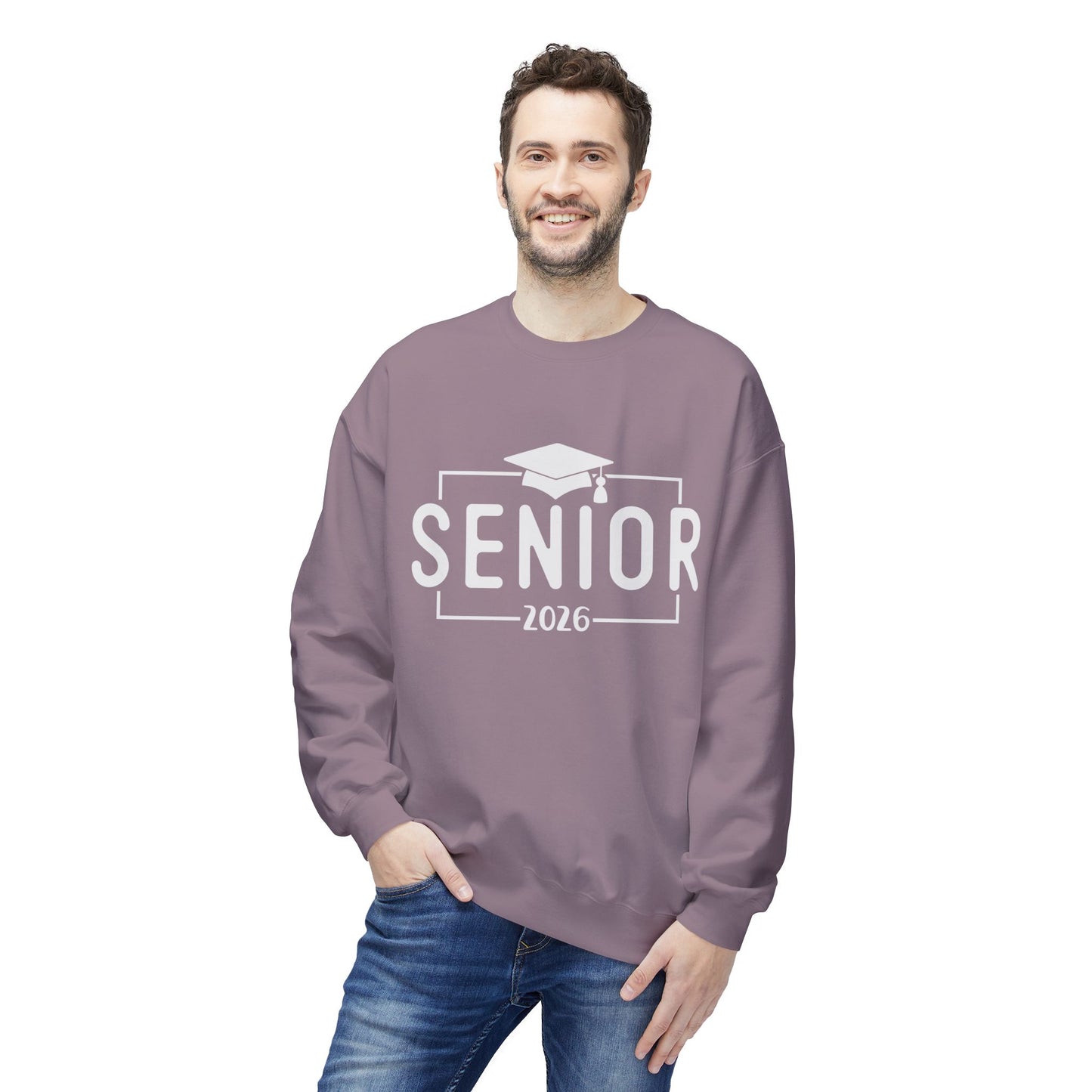 Senior 2026 Fleece Crewneck Sweatshirt - Perfect for Graduation, Class of 2026, Cozy Gift for Graduates, Unisex Crew Sweatshirt, Casual Wear