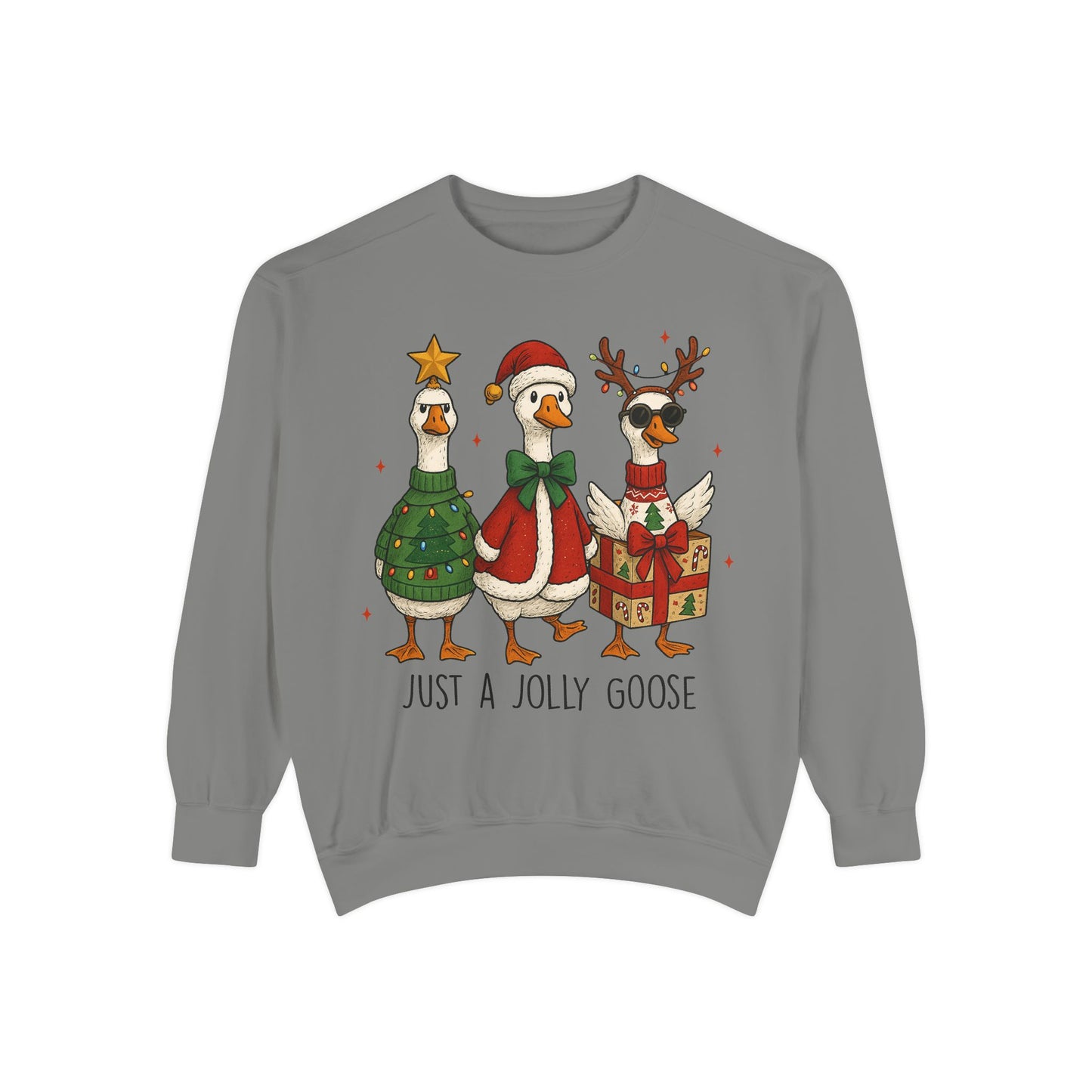Holiday Goose Sweatshirt, Cozy Sweatshirt, Christmas Gift, Unisex Sweatshirt, Festive Apparel, Winter Fashion