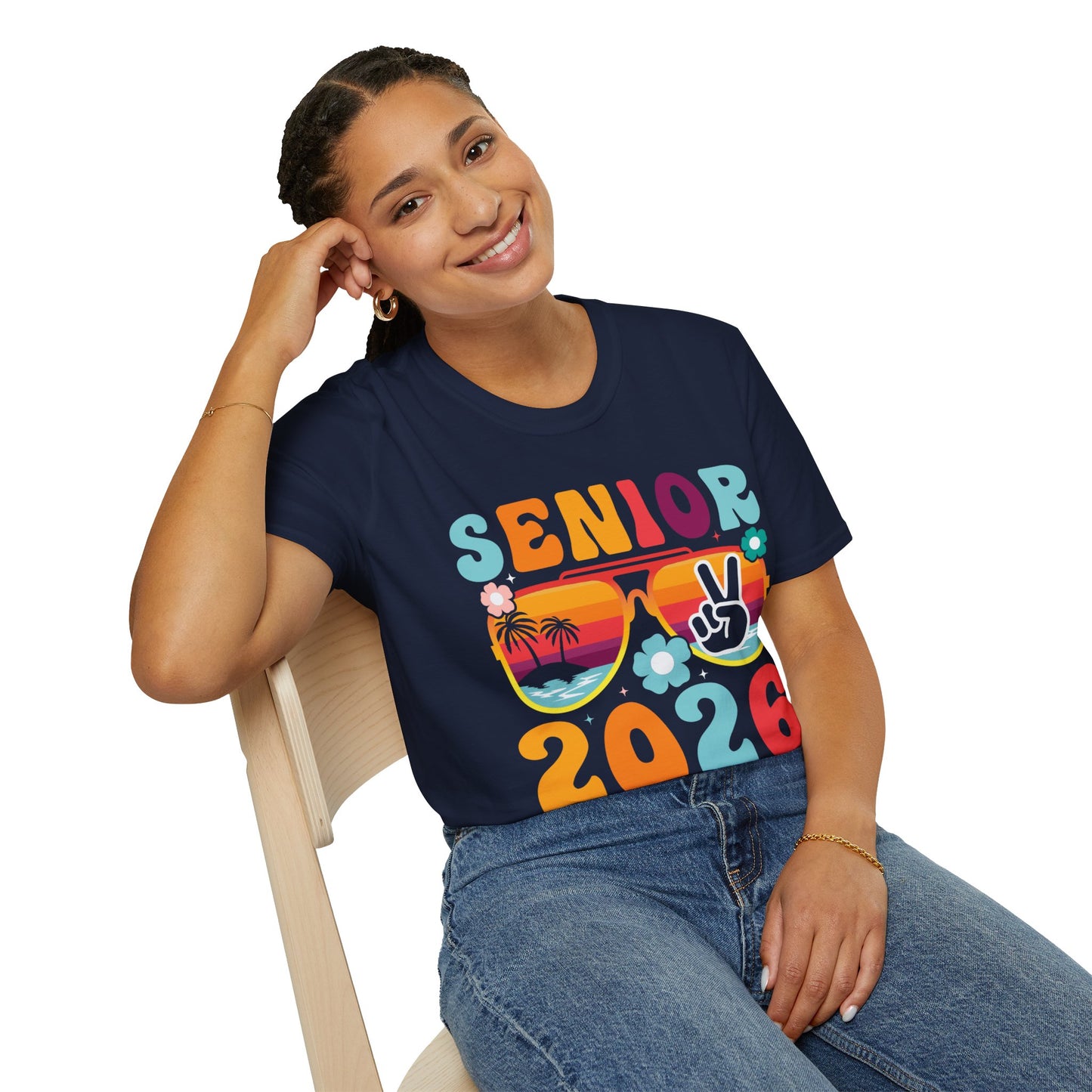 2026 Senior T-Shirt, Unisex Softstyle Tee, Graduation Gift, Summer Vibes Shirt, Class of 2026, Senior Celebration Apparel