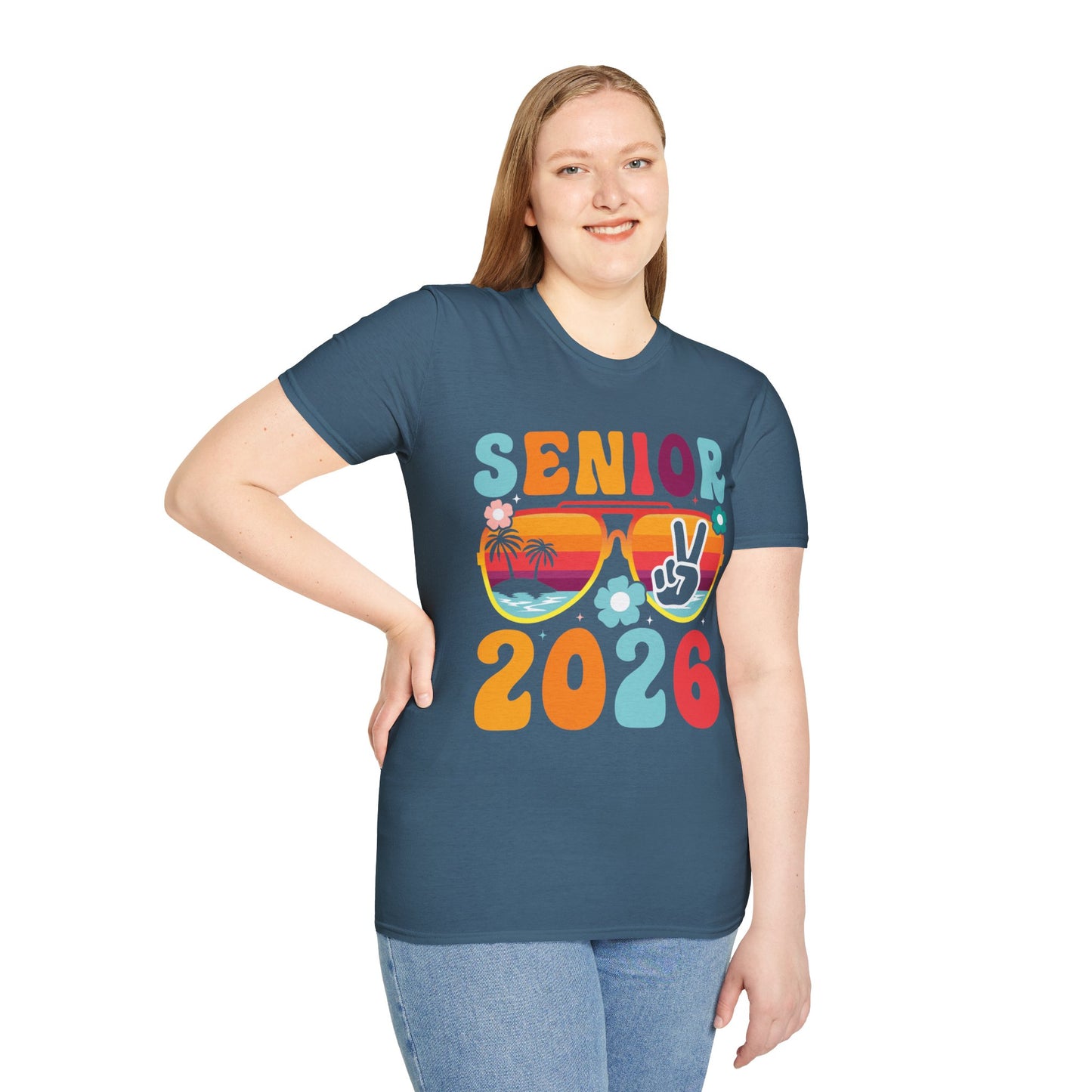 2026 Senior T-Shirt, Unisex Softstyle Tee, Graduation Gift, Summer Vibes Shirt, Class of 2026, Senior Celebration Apparel