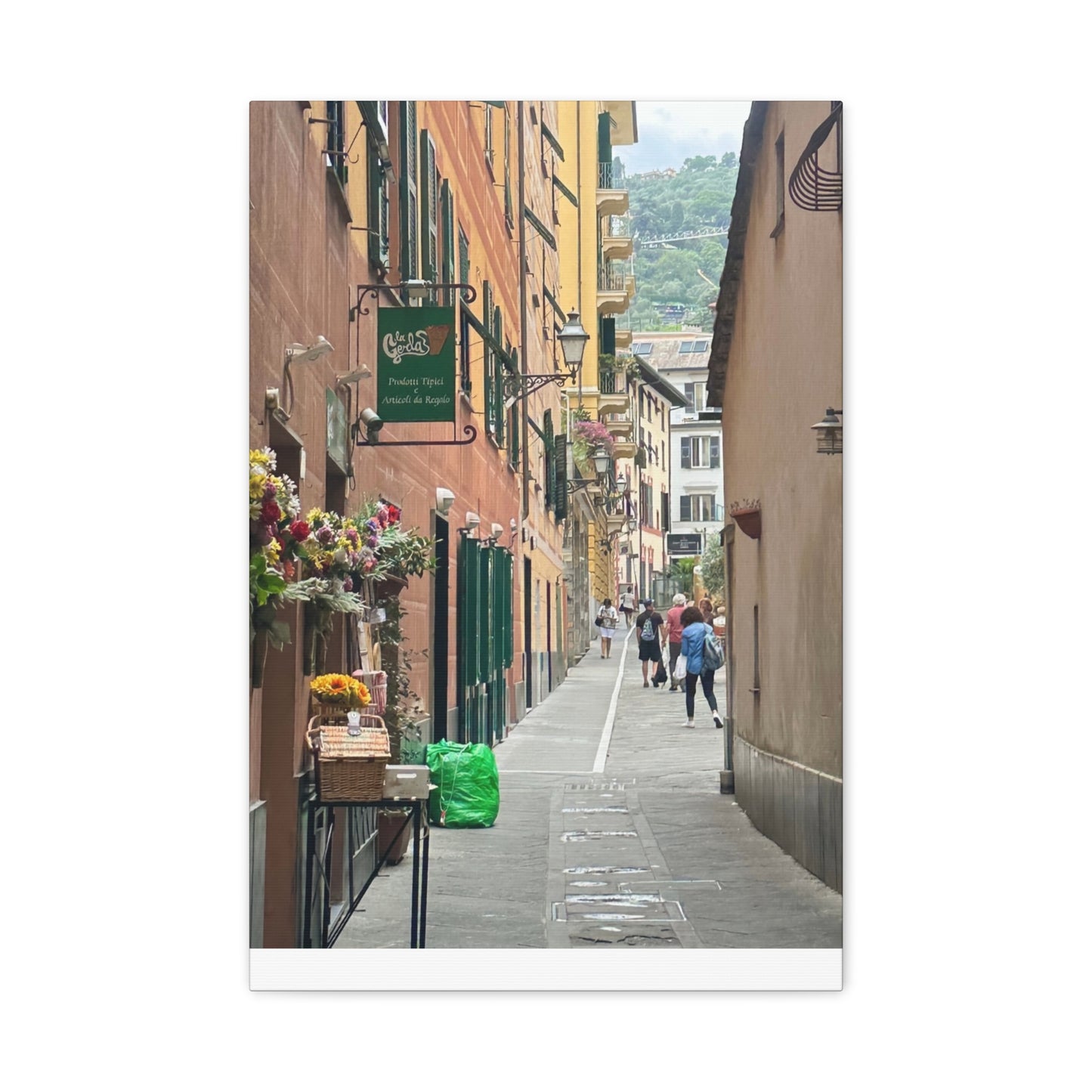 Charming Italy Street Scene Canvas Wall Art, Home Decor, Gift for Art Lovers, Cozy Living Room Decoration, Gallery Wall Accent