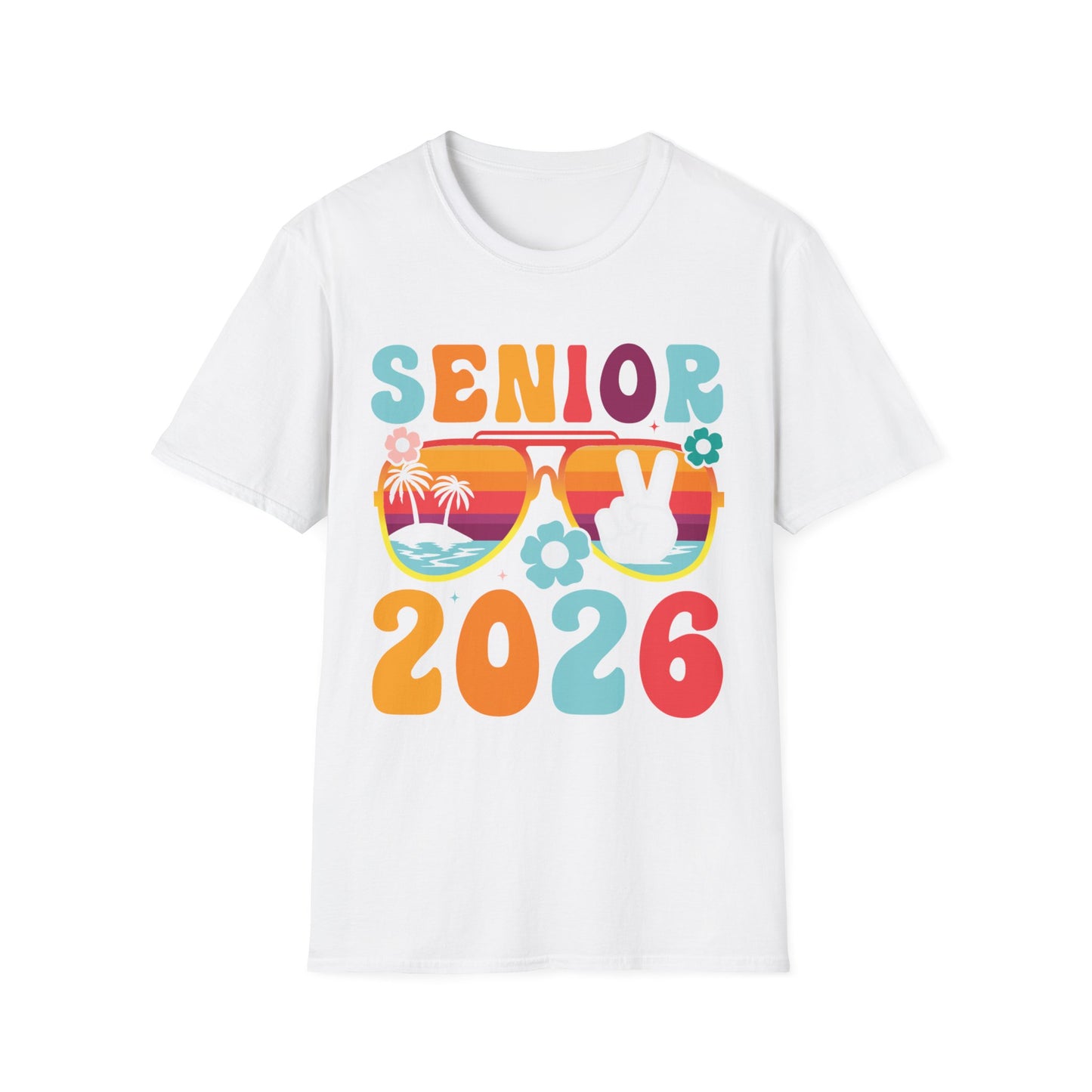 2026 Senior T-Shirt, Unisex Softstyle Tee, Graduation Gift, Summer Vibes Shirt, Class of 2026, Senior Celebration Apparel