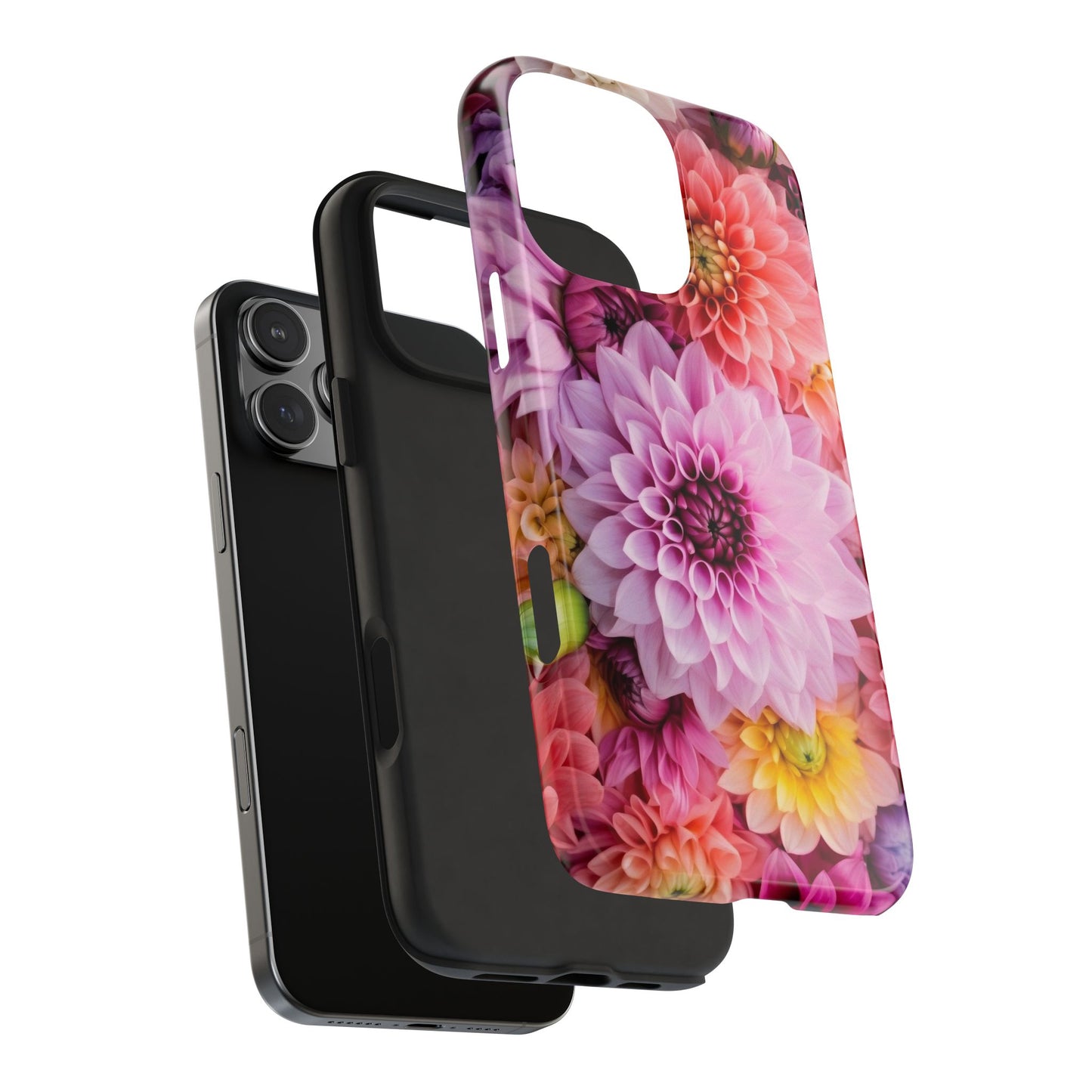 Floral Tough Phone Cases, Durable Phone Cover, Flower Print Case, Gift for Her, Spring Accessories, Custom Phone Case