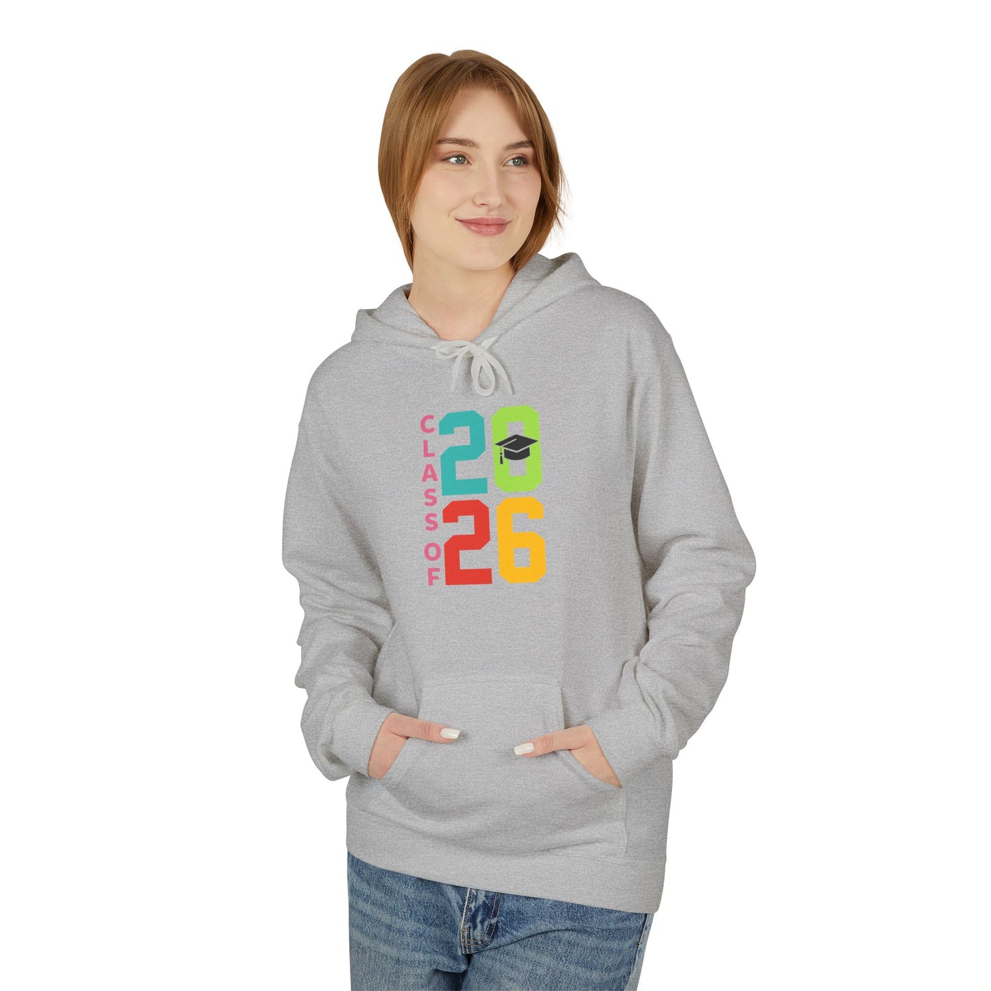 Class of 2026 Unisex Fleece Hoodie, Graduation Gift, College Bound Apparel, Cozy Layer, Student Spirit Wear