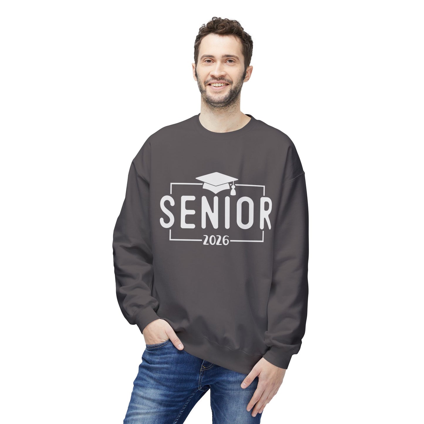 Senior 2026 Fleece Crewneck Sweatshirt - Perfect for Graduation, Class of 2026, Cozy Gift for Graduates, Unisex Crew Sweatshirt, Casual Wear