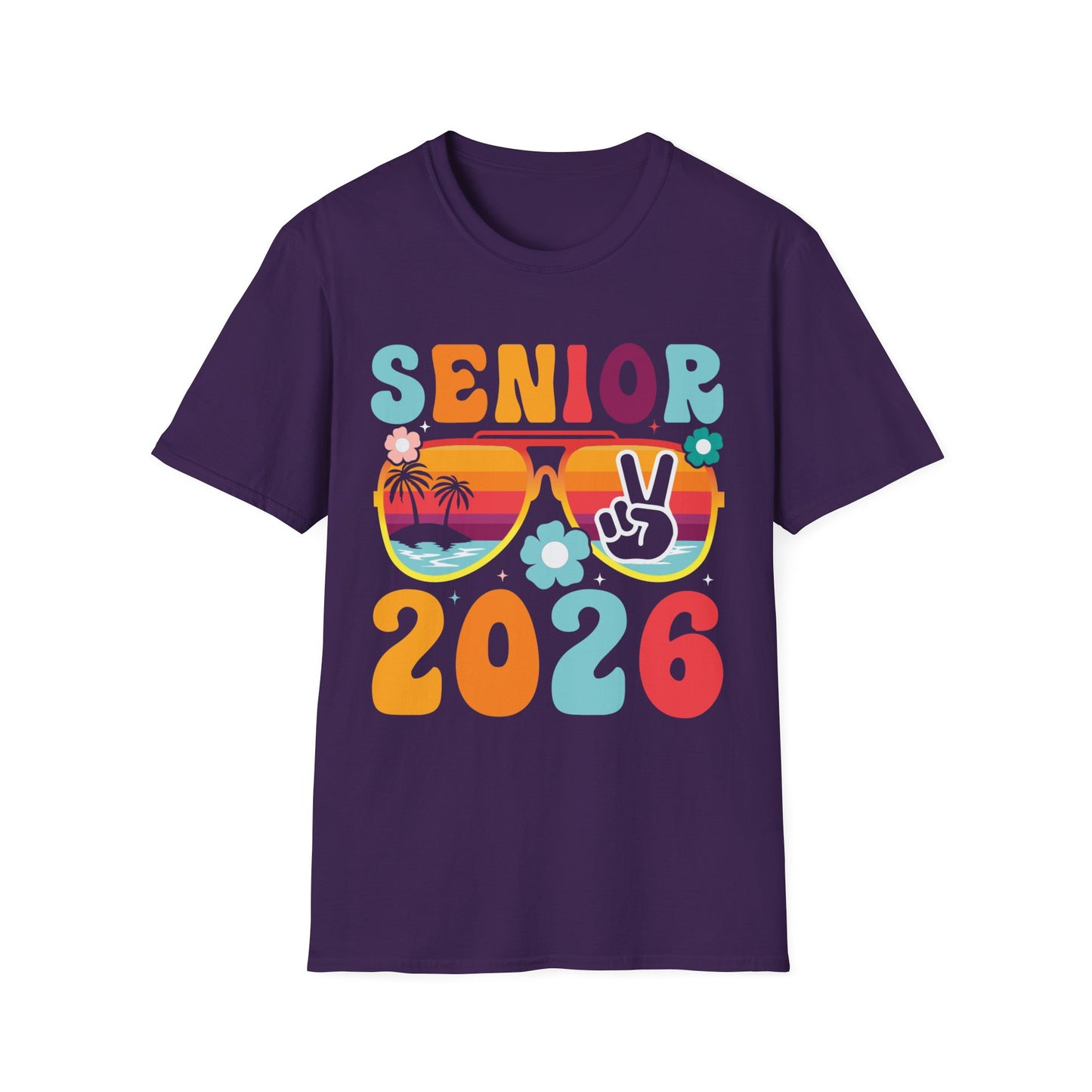 2026 Senior T-Shirt, Unisex Softstyle Tee, Graduation Gift, Summer Vibes Shirt, Class of 2026, Senior Celebration Apparel