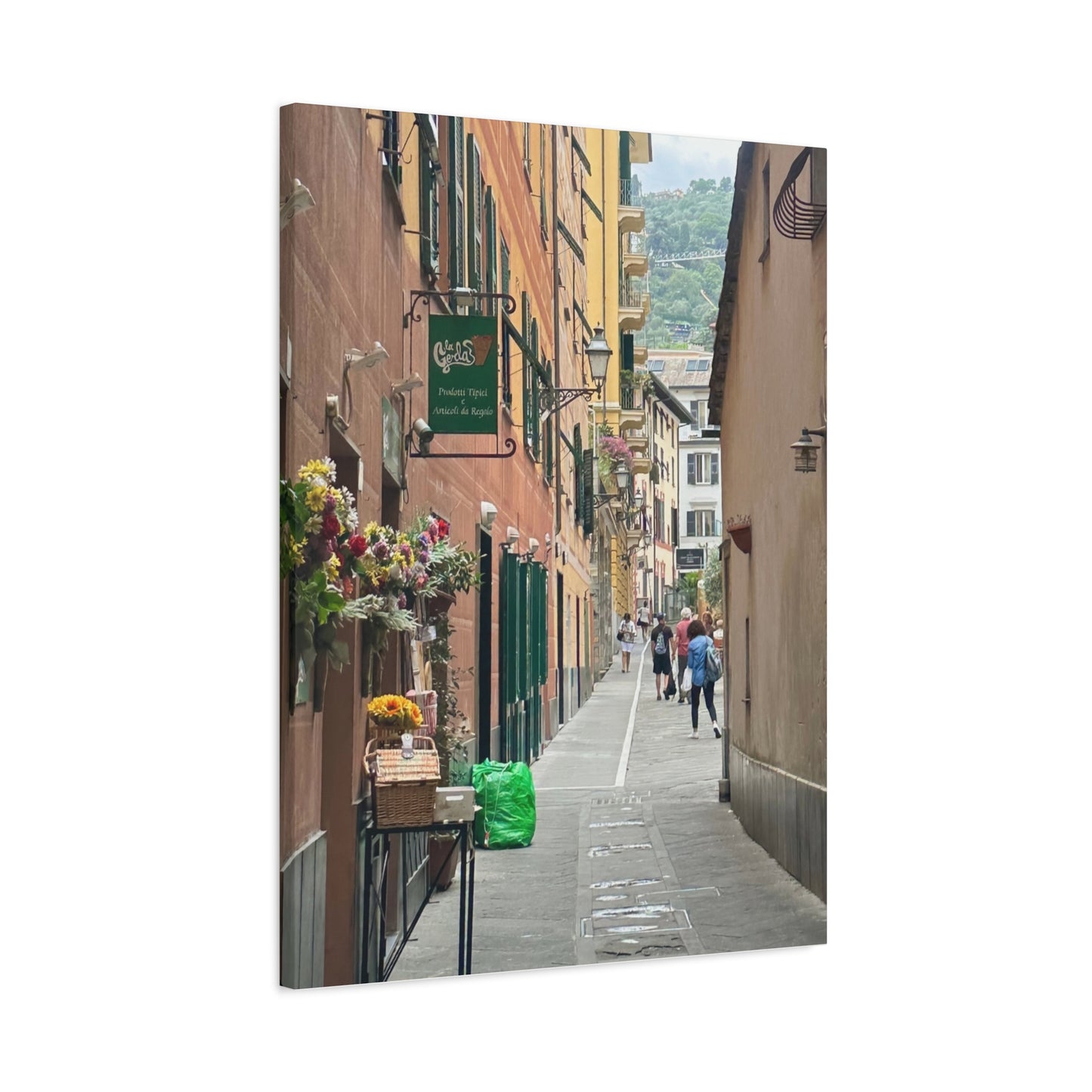 Charming Italy Street Scene Canvas Wall Art, Home Decor, Gift for Art Lovers, Cozy Living Room Decoration, Gallery Wall Accent