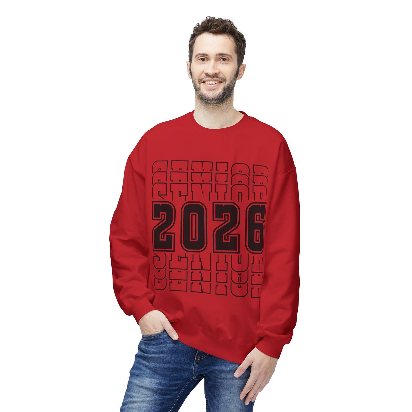 Stylish Senior Sweatshirt for Class of 2026, Unisex Crewneck, Graduation Gift, College Bound, Cozy Apparel, Trendy Layering Piece