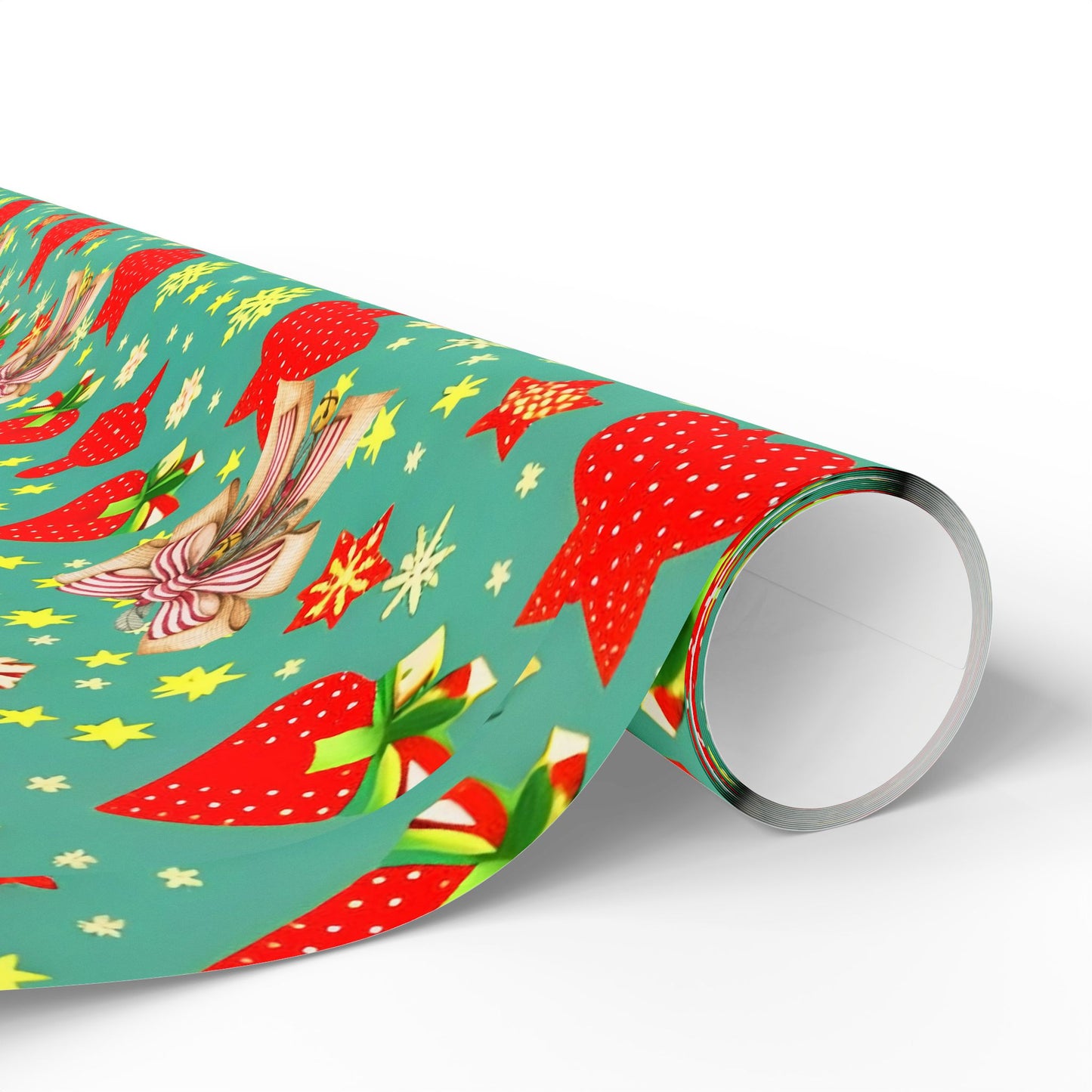 Christmas Wrapping Paper, Festive Gift Wrap for Holidays, Colorful Holiday Wrap, Eco-Friendly Metallic Wrap, Perfect for Gifts
