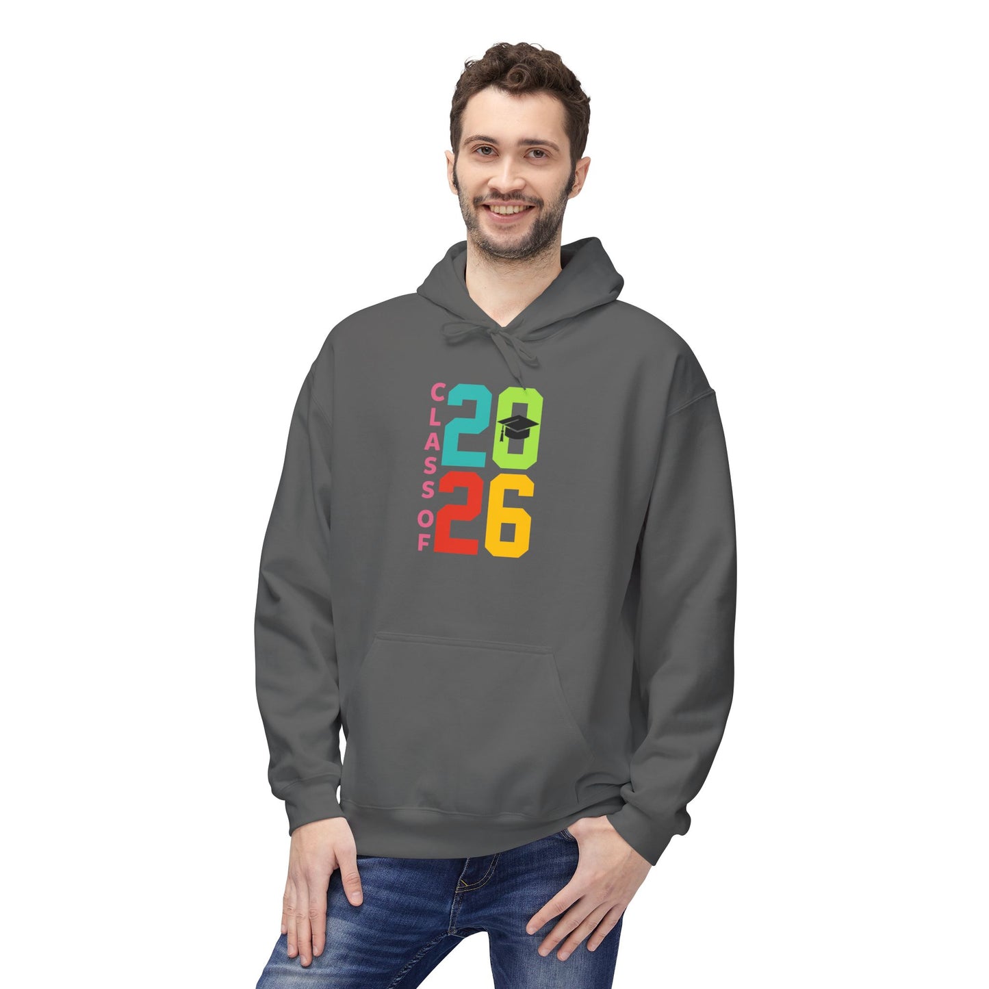Class of 2026 Unisex Fleece Hoodie, Graduation Gift, College Bound Apparel, Cozy Layer, Student Spirit Wear