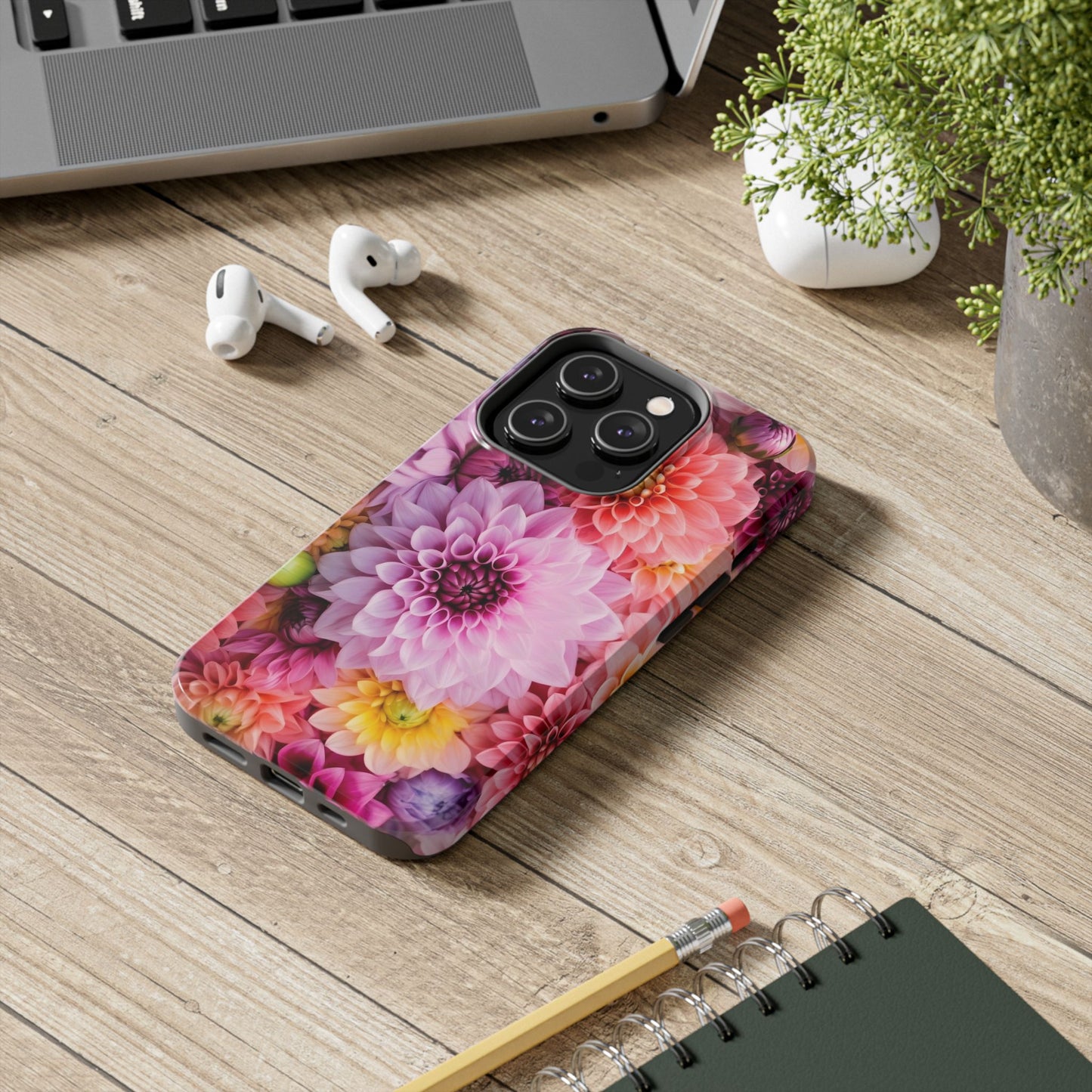 Floral Tough Phone Cases, Durable Phone Cover, Flower Print Case, Gift for Her, Spring Accessories, Custom Phone Case