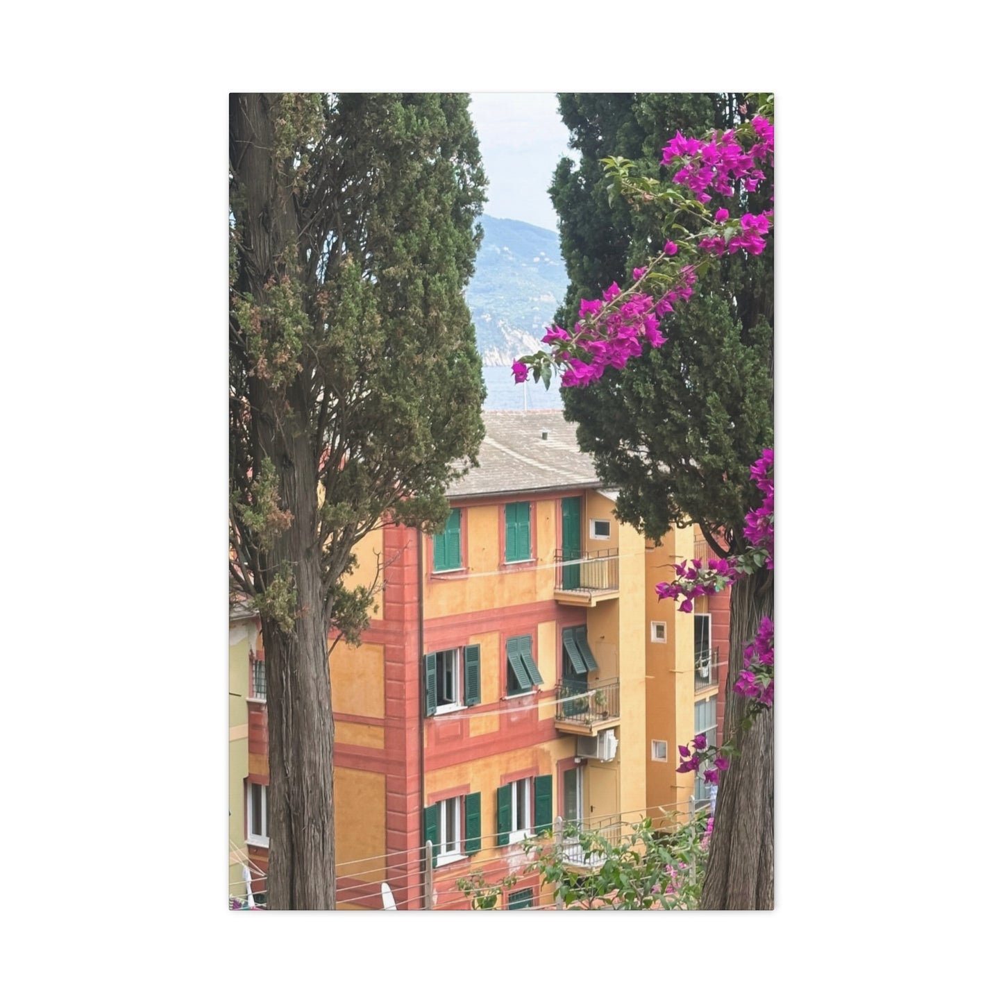 Italian Home and Country SideMatte Canvas Wall Art, Floral Home Decor, Artistic Stretched Canvas, Botanical Print, Modern Wall Decor