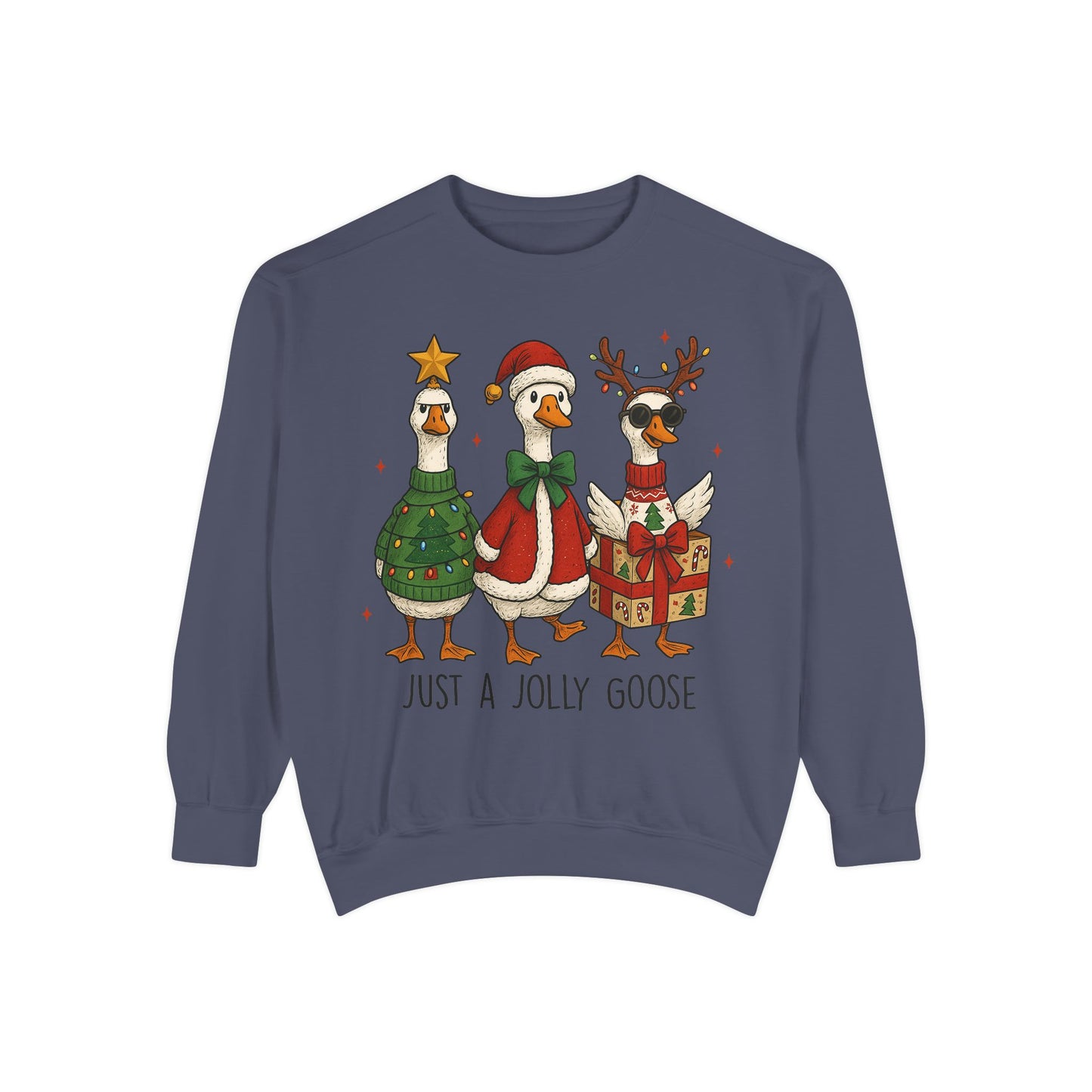 Holiday Goose Sweatshirt, Cozy Sweatshirt, Christmas Gift, Unisex Sweatshirt, Festive Apparel, Winter Fashion