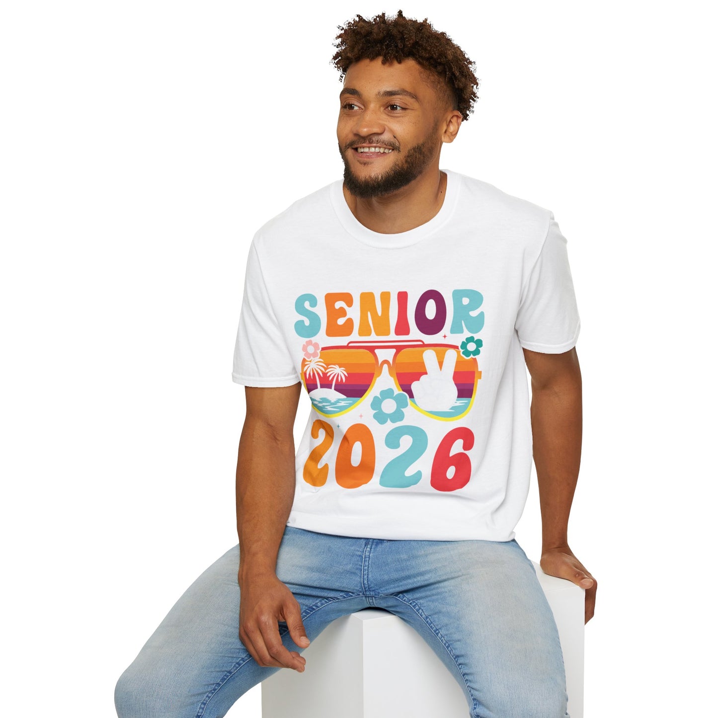 Senior 2026 Beach Vibes - Unisex Softstyle T-Shirt