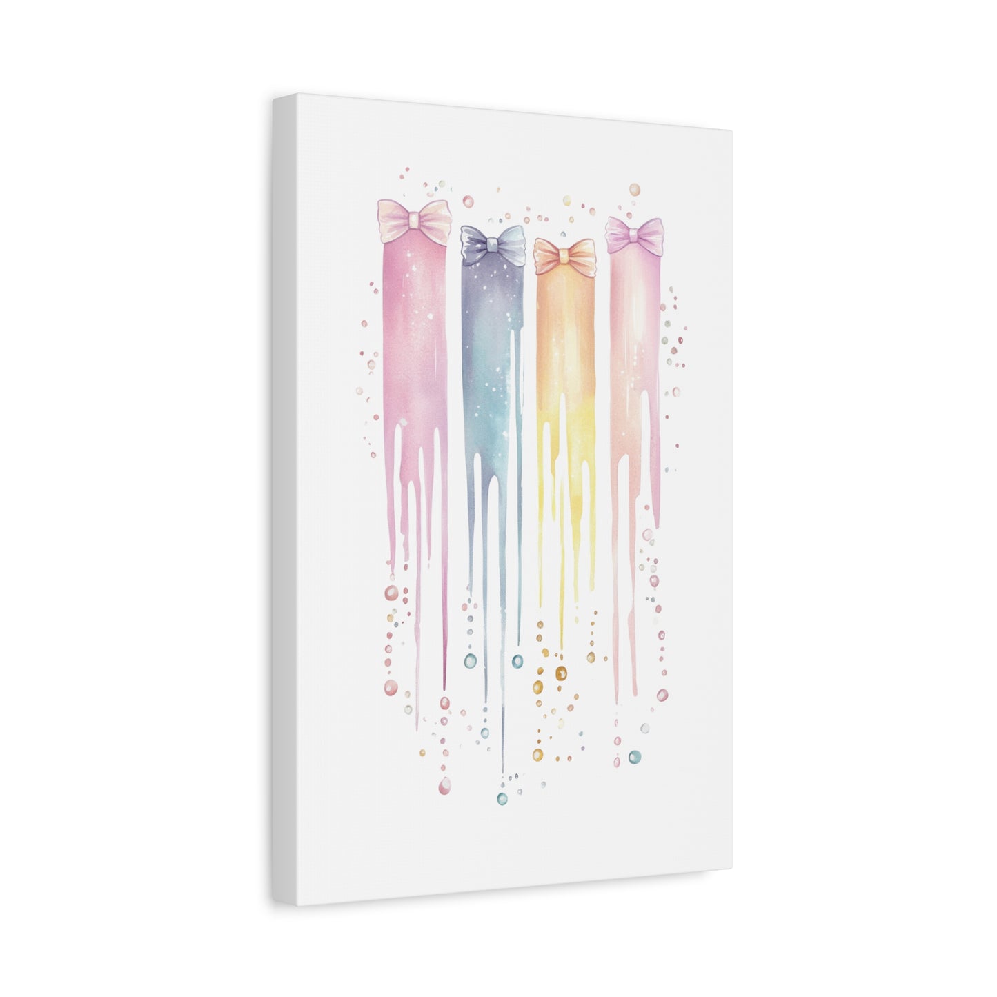 Pastel Drip Colorful Bow Decor