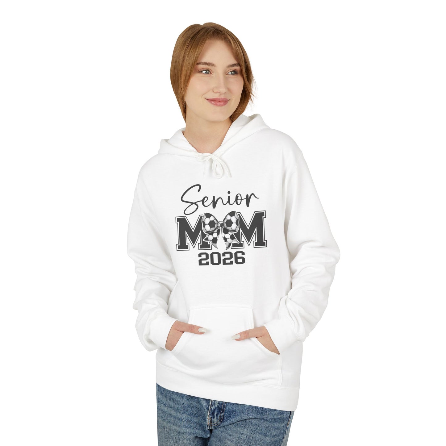Senior Soccer Mom 2026 Midweight Fleece Hoodie,