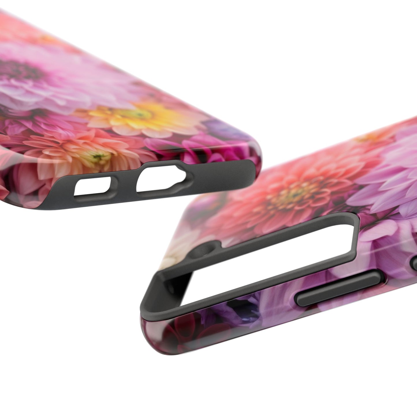 Floral Tough Phone Cases, Durable Phone Cover, Flower Print Case, Gift for Her, Spring Accessories, Custom Phone Case