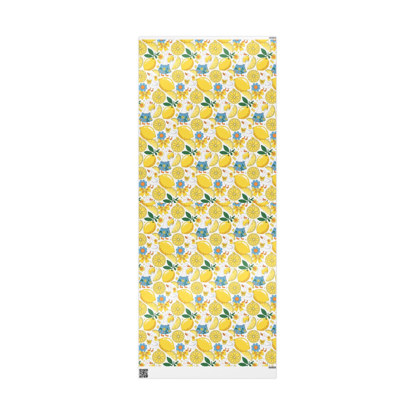 Vibrant Lemon Wrapping Paper, Gift Wrap for Birthdays, Parties, Baby Showers, DIY Crafts, Summer Celebrations, Floral Design