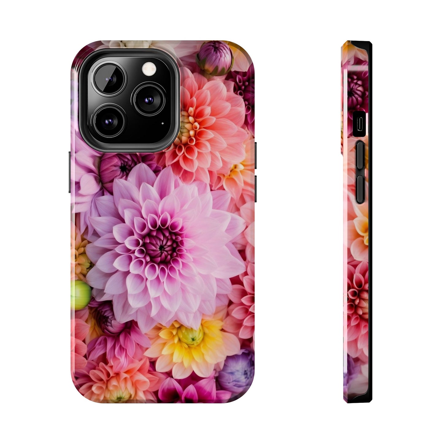 Floral Tough Phone Cases, Durable Phone Cover, Flower Print Case, Gift for Her, Spring Accessories, Custom Phone Case