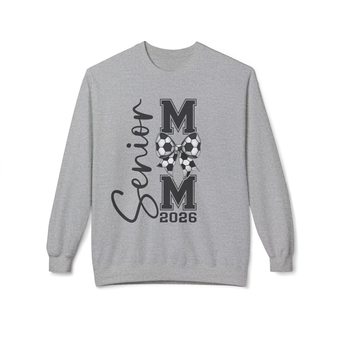 Senior Soccer Mom 2026Crewneck Sweatshirt | Unisex Fleece Pullover |
