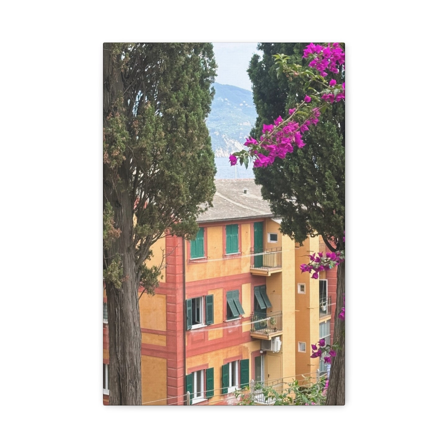 Italian Home and Country SideMatte Canvas Wall Art, Floral Home Decor, Artistic Stretched Canvas, Botanical Print, Modern Wall Decor