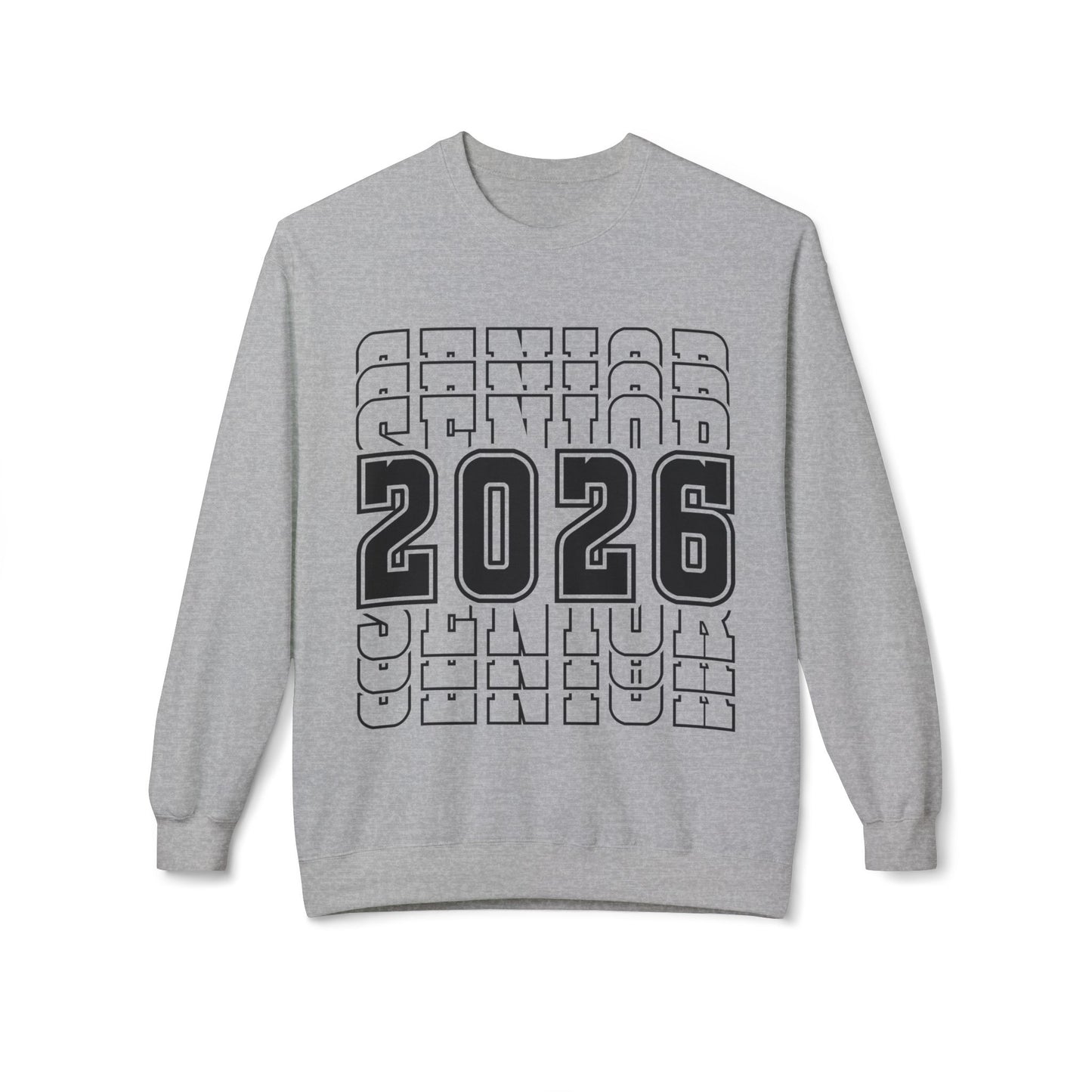 Stylish Senior Sweatshirt for Class of 2026, Unisex Crewneck, Graduation Gift, College Bound, Cozy Apparel, Trendy Layering Piece