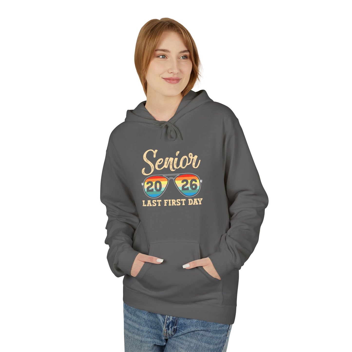 Senior Last First Day Hoodie, Graduation Gift, Class of 2024 Sweatshirt, College Bound Apparel, Unisex Fleece Hoodie