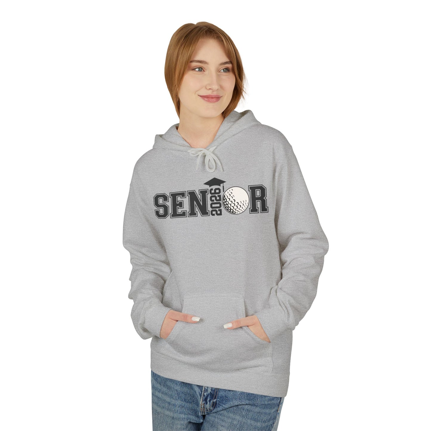 Senior- Golf Fleece Hoodie - Perfect for Graduates, Cozy Gift for Seniors, College Prep, Class of 2023, Warm and Stylish