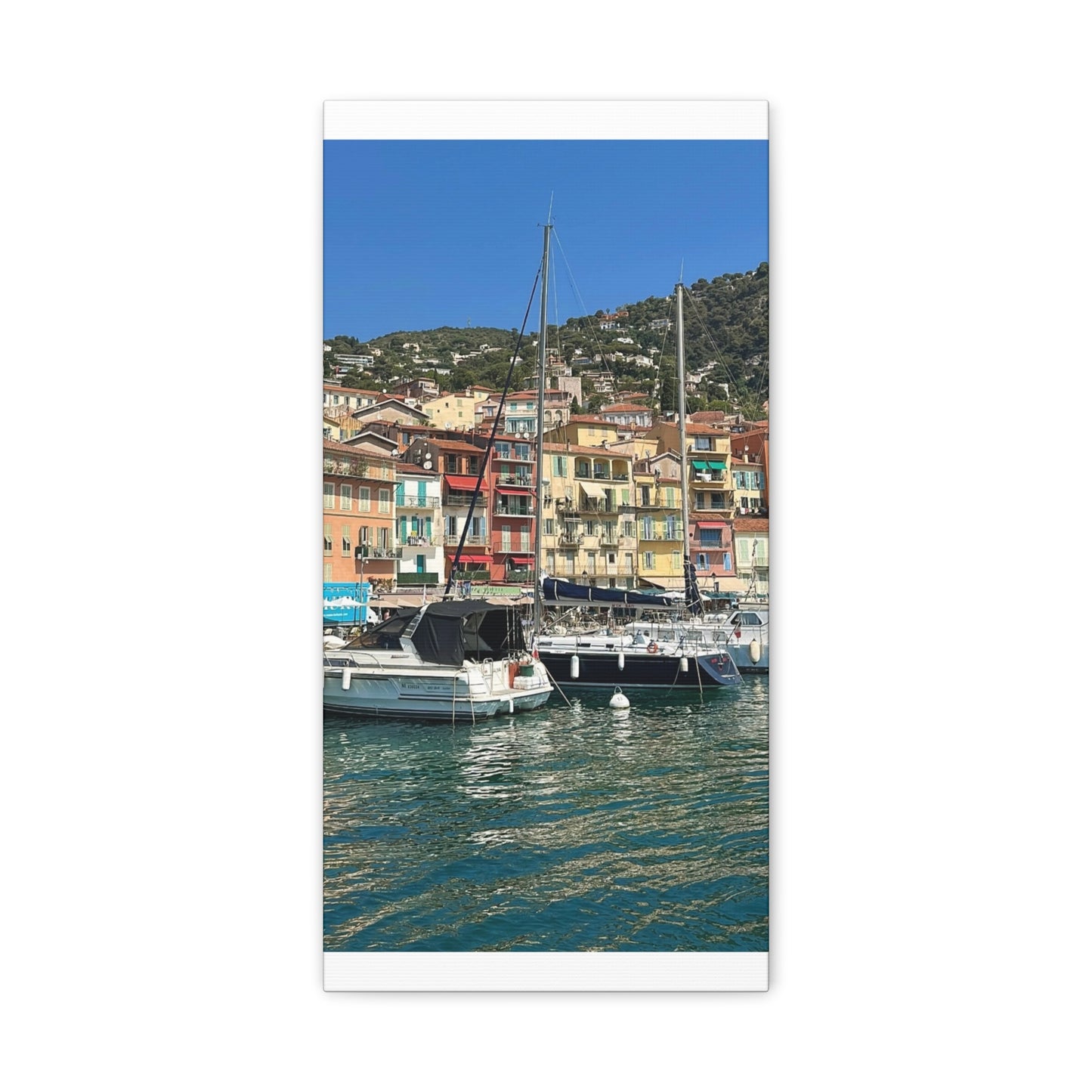Italy Nautical Canvas Wall Art, Coastal Home Decor, Marina Print, Beach Decor, Nautical Gift, Coastal Living Decoration