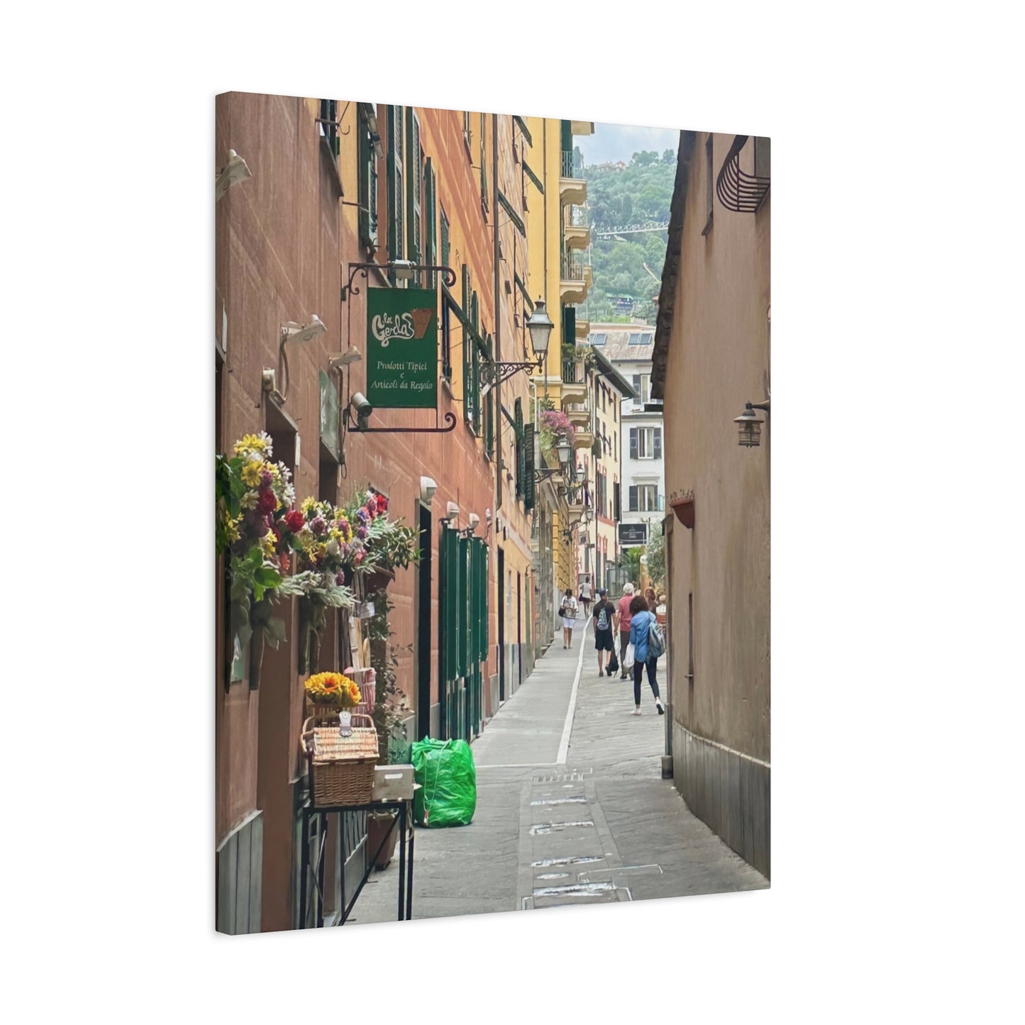 Charming Italy Street Scene Canvas Wall Art, Home Decor, Gift for Art Lovers, Cozy Living Room Decoration, Gallery Wall Accent