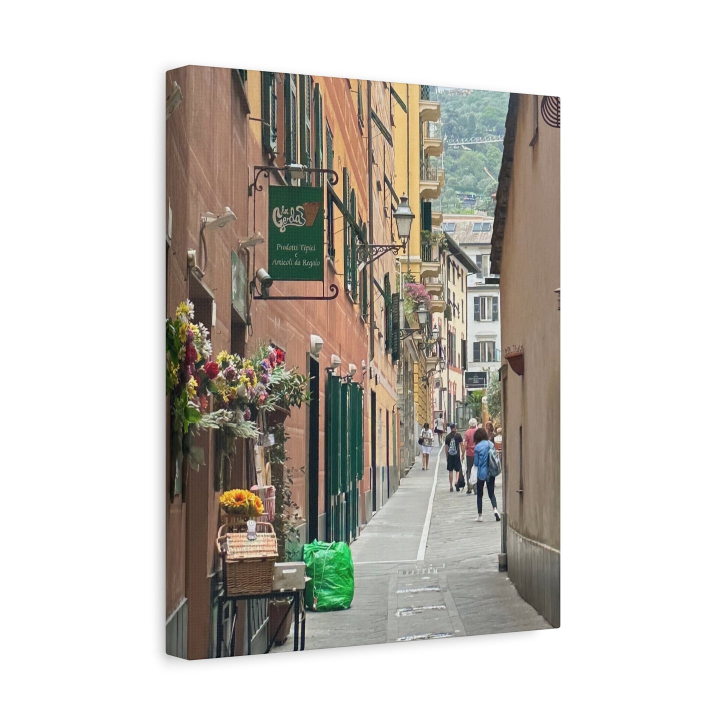Charming Italy Street Scene Canvas Wall Art, Home Decor, Gift for Art Lovers, Cozy Living Room Decoration, Gallery Wall Accent