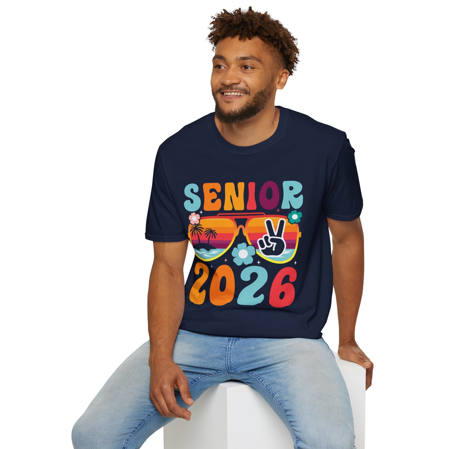 2026 Senior T-Shirt, Unisex Softstyle Tee, Graduation Gift, Summer Vibes Shirt, Class of 2026, Senior Celebration Apparel