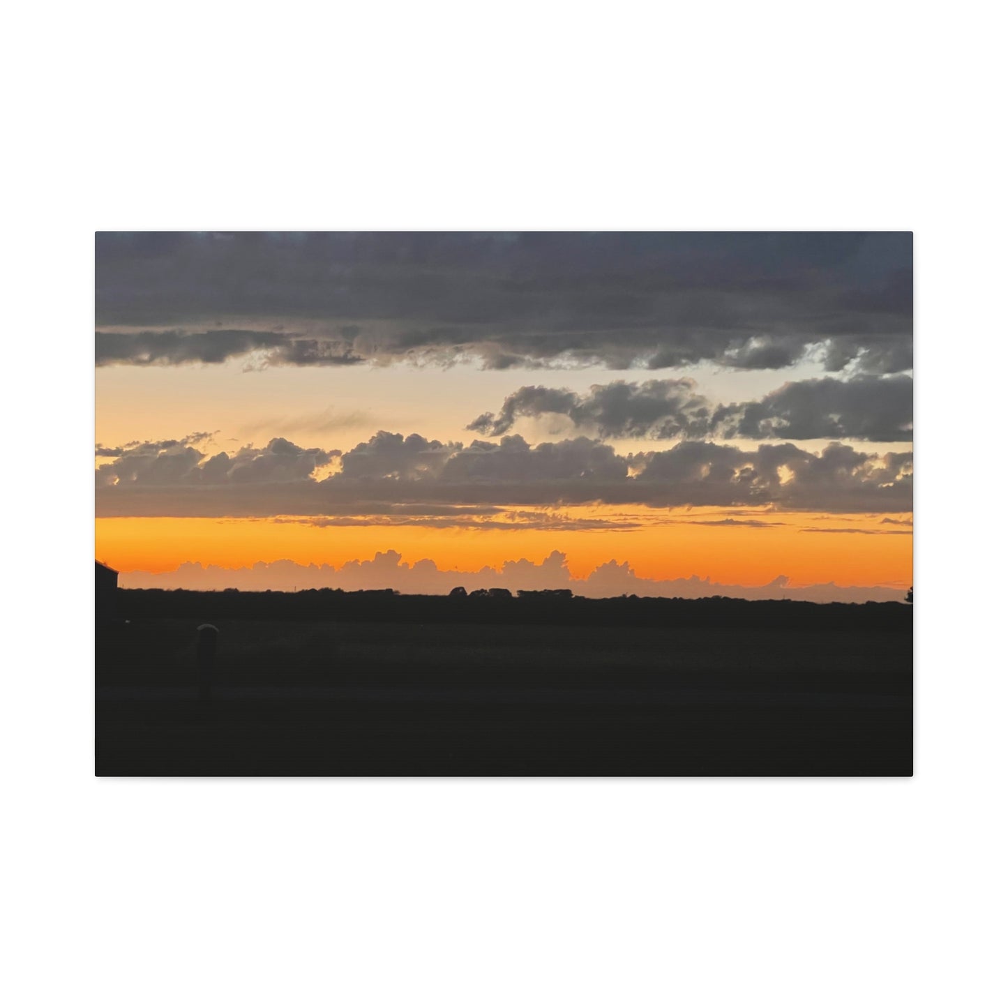 Sunset Canvas Art Print, Wall Decor for Home, Gift for Nature Lovers, Modern Art, Vibrant Landscape, Living Room Decor