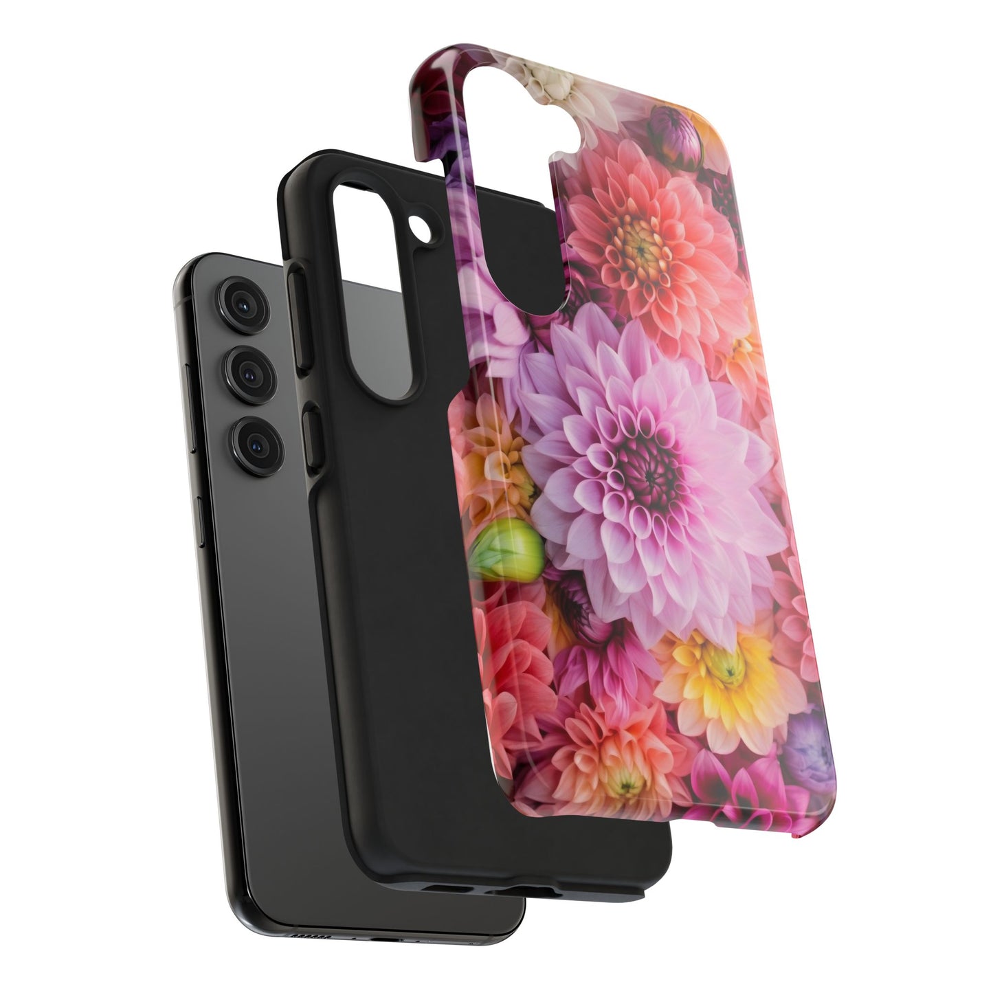 Floral Tough Phone Cases, Durable Phone Cover, Flower Print Case, Gift for Her, Spring Accessories, Custom Phone Case