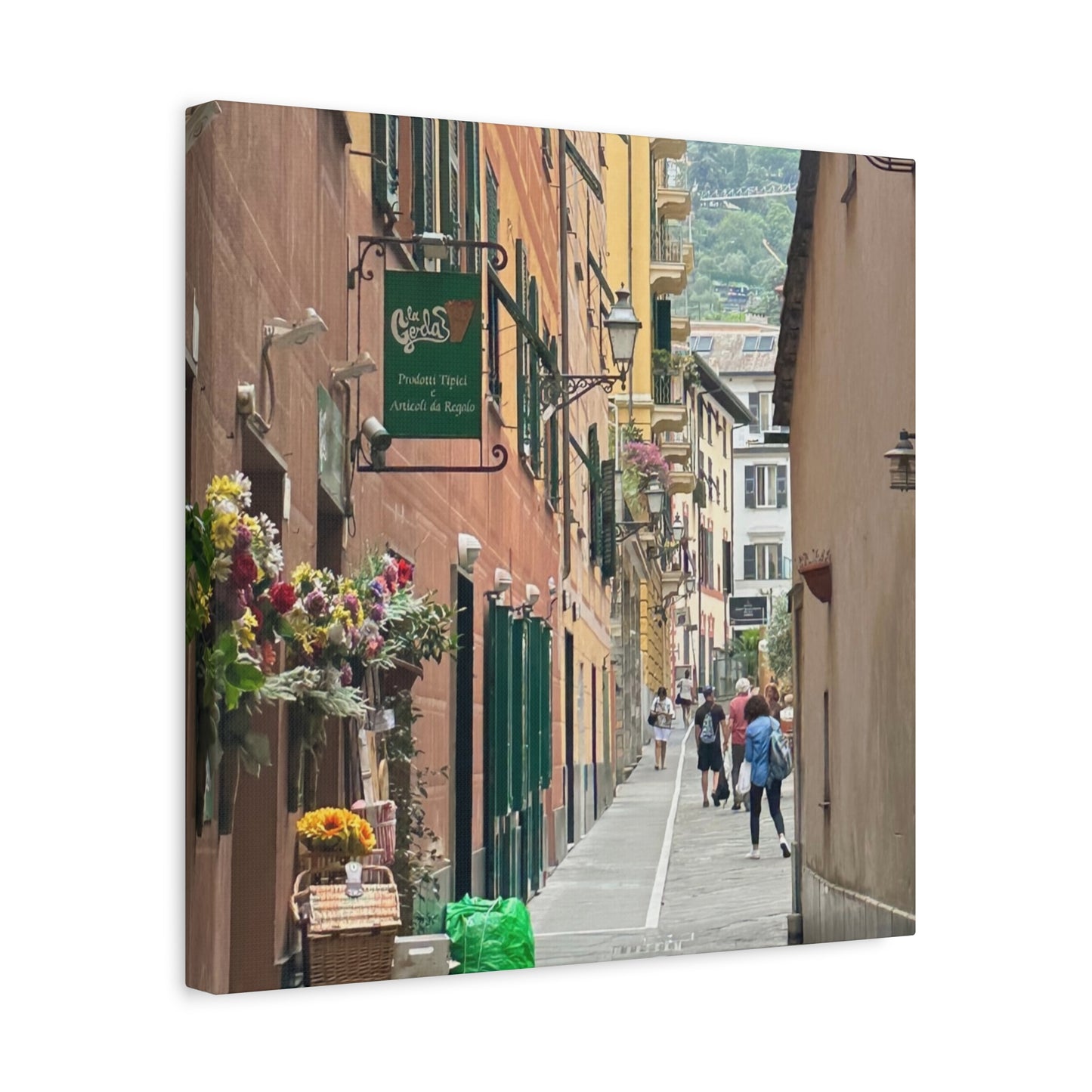 Charming Italy Street Scene Canvas Wall Art, Home Decor, Gift for Art Lovers, Cozy Living Room Decoration, Gallery Wall Accent
