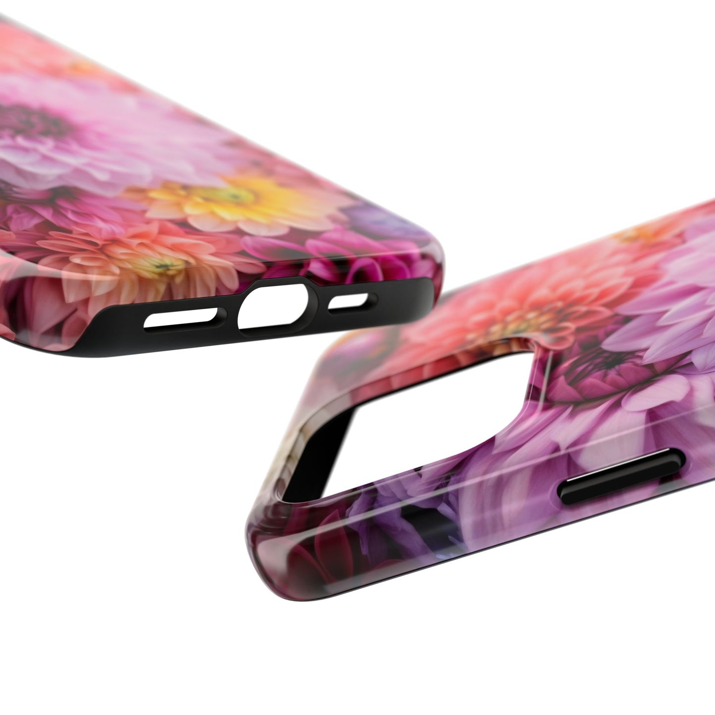 Floral Tough Phone Cases, Durable Phone Cover, Flower Print Case, Gift for Her, Spring Accessories, Custom Phone Case