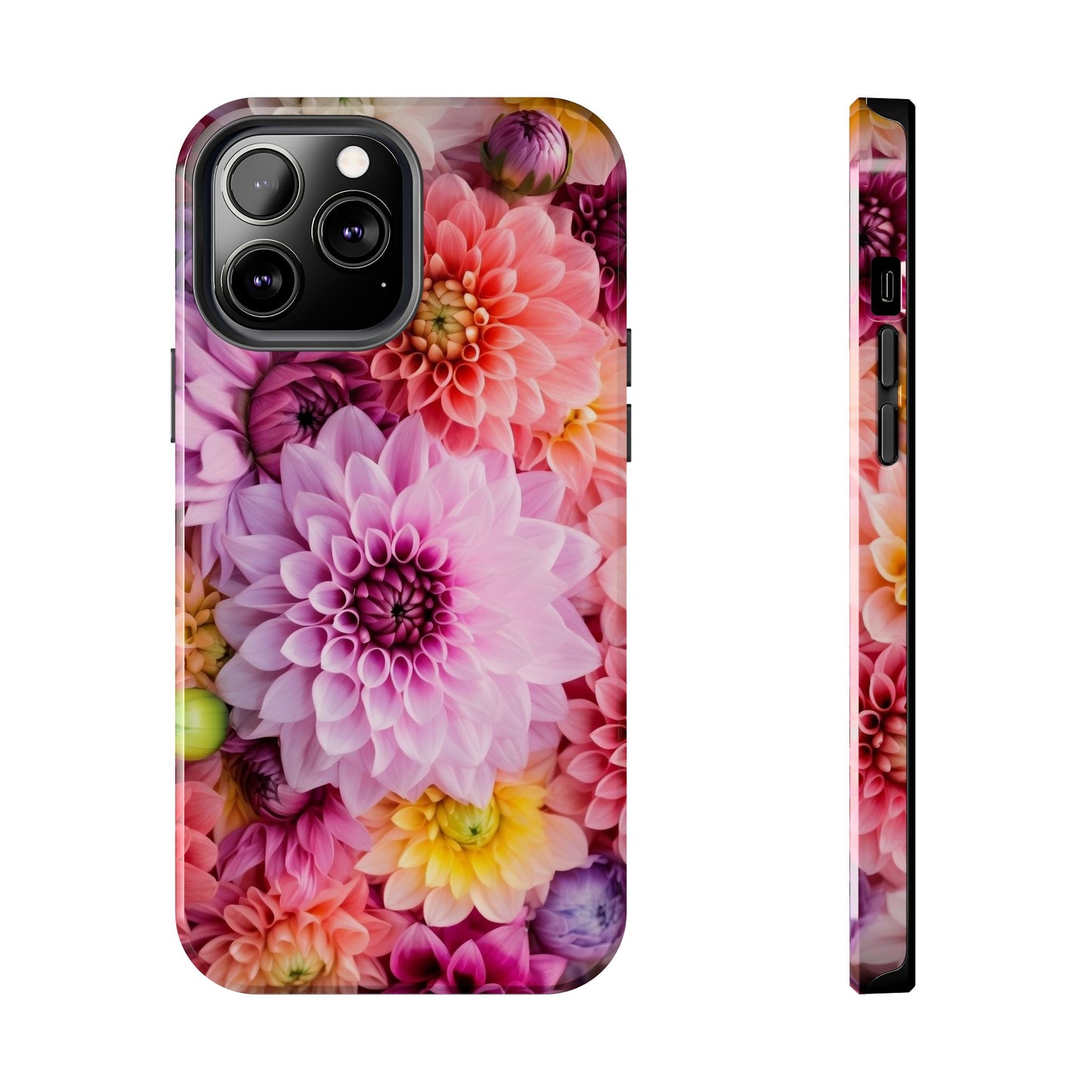 Floral Tough Phone Cases, Durable Phone Cover, Flower Print Case, Gift for Her, Spring Accessories, Custom Phone Case