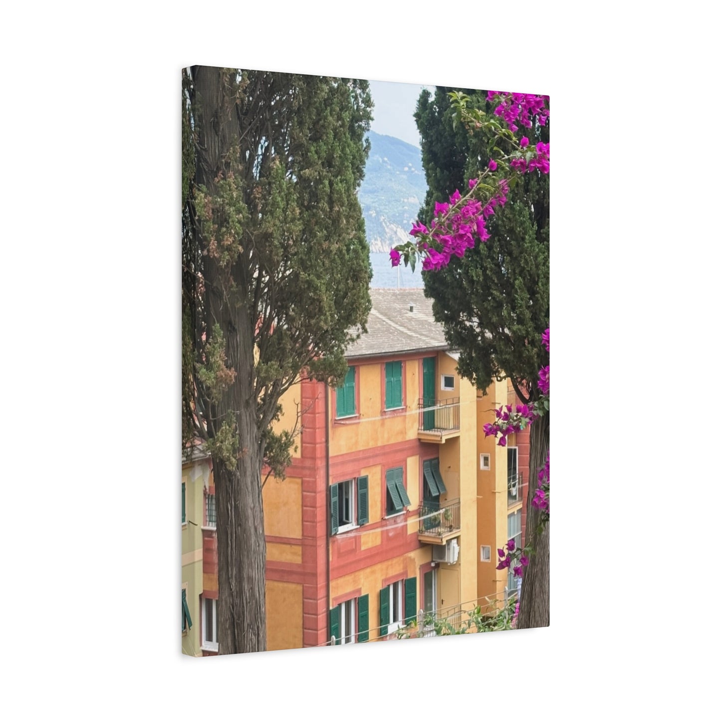 Italian Home and Country SideMatte Canvas Wall Art, Floral Home Decor, Artistic Stretched Canvas, Botanical Print, Modern Wall Decor