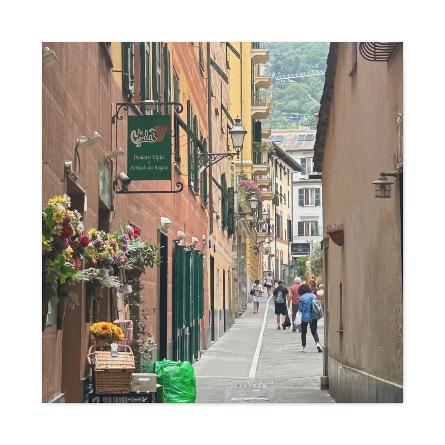 Charming Italy Street Scene Canvas Wall Art, Home Decor, Gift for Art Lovers, Cozy Living Room Decoration, Gallery Wall Accent
