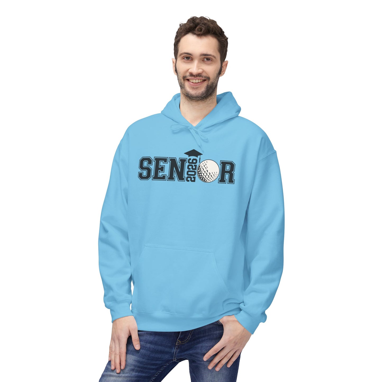 Senior- Golf Fleece Hoodie - Perfect for Graduates, Cozy Gift for Seniors, College Prep, Class of 2023, Warm and Stylish