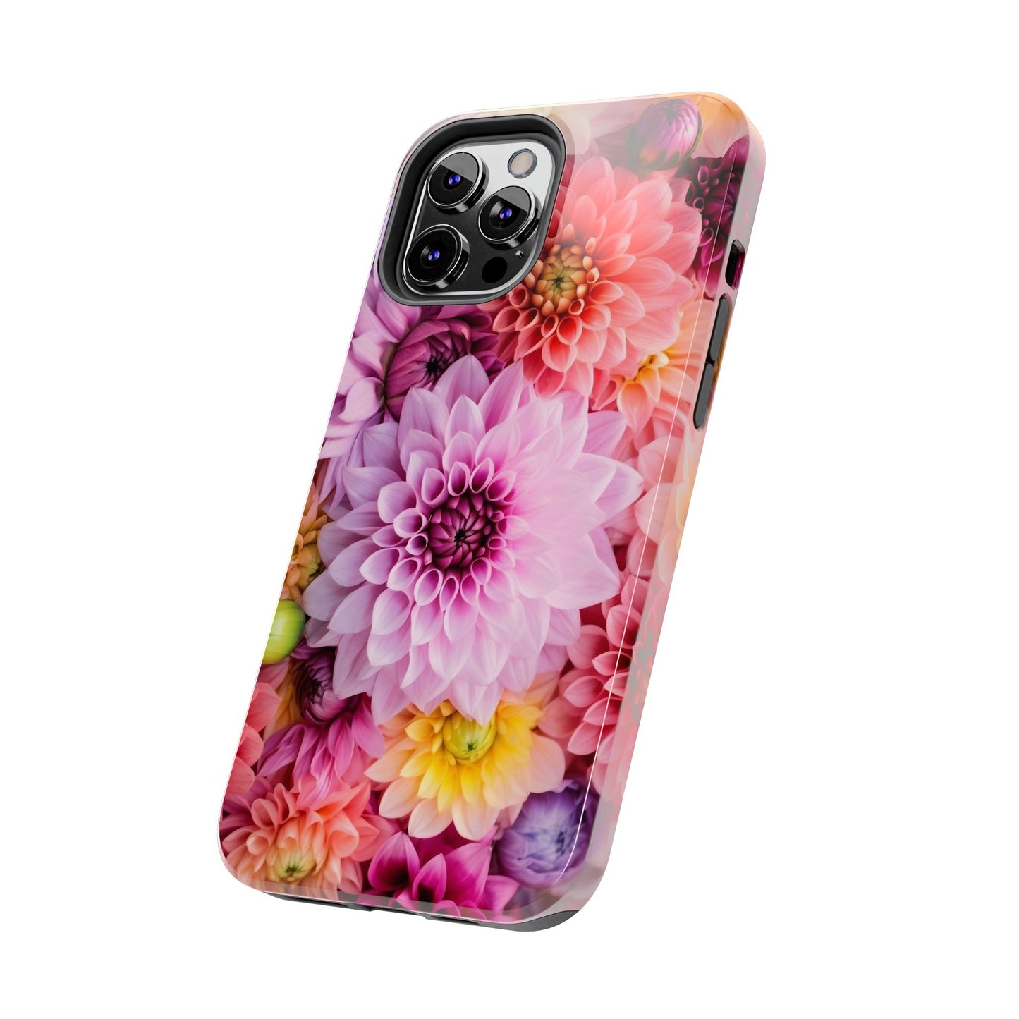 Floral Tough Phone Cases, Durable Phone Cover, Flower Print Case, Gift for Her, Spring Accessories, Custom Phone Case