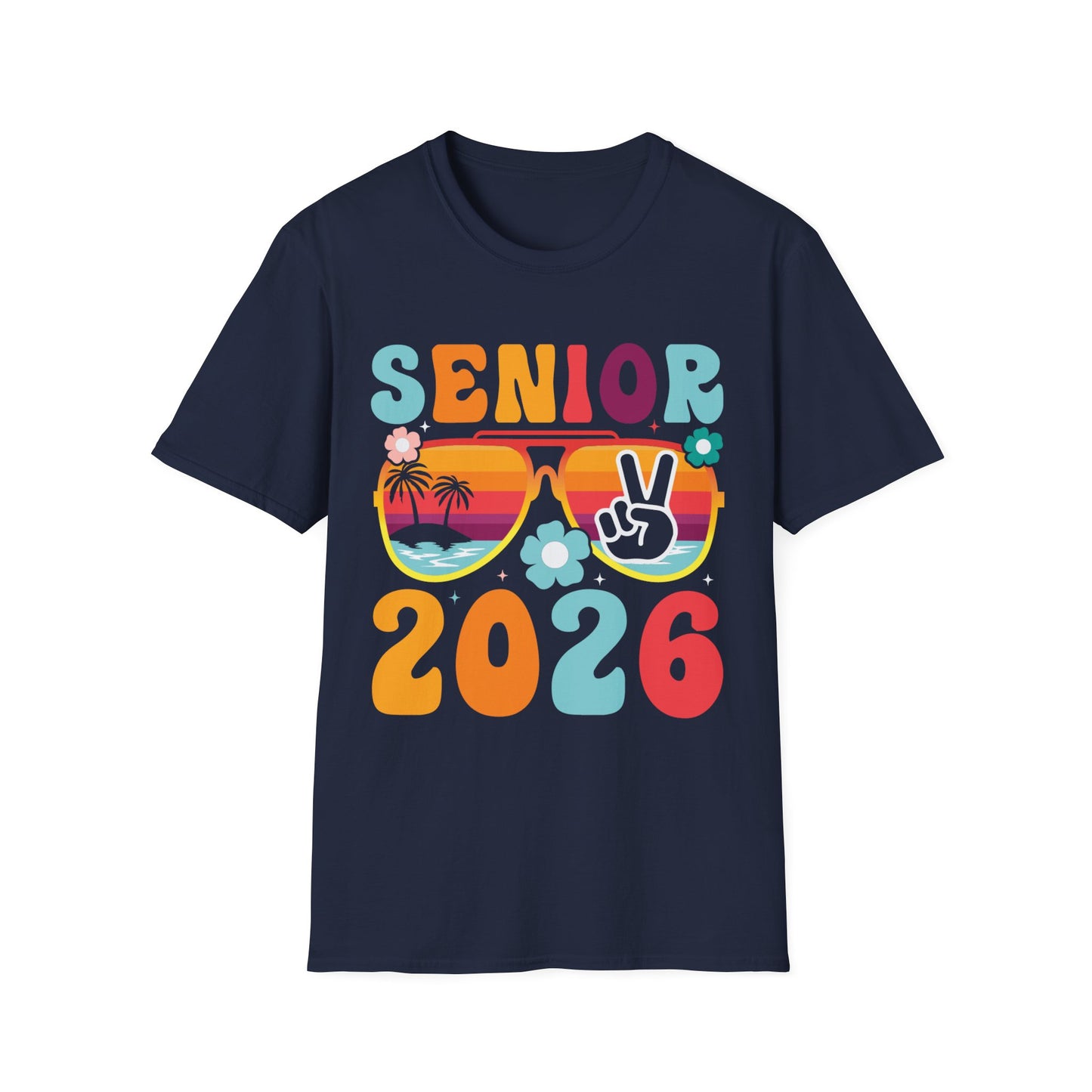 2026 Senior T-Shirt, Unisex Softstyle Tee, Graduation Gift, Summer Vibes Shirt, Class of 2026, Senior Celebration Apparel