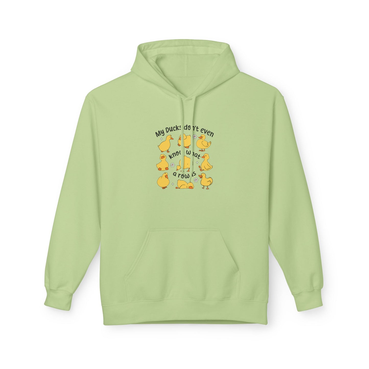 My Duck Didn’t Even Fleece Hoodie, Cozy Animal Lover Gift, Fun Birthday Present, Cute Casual Wear, Duck-Themed Apparel, Warm Hoodie
