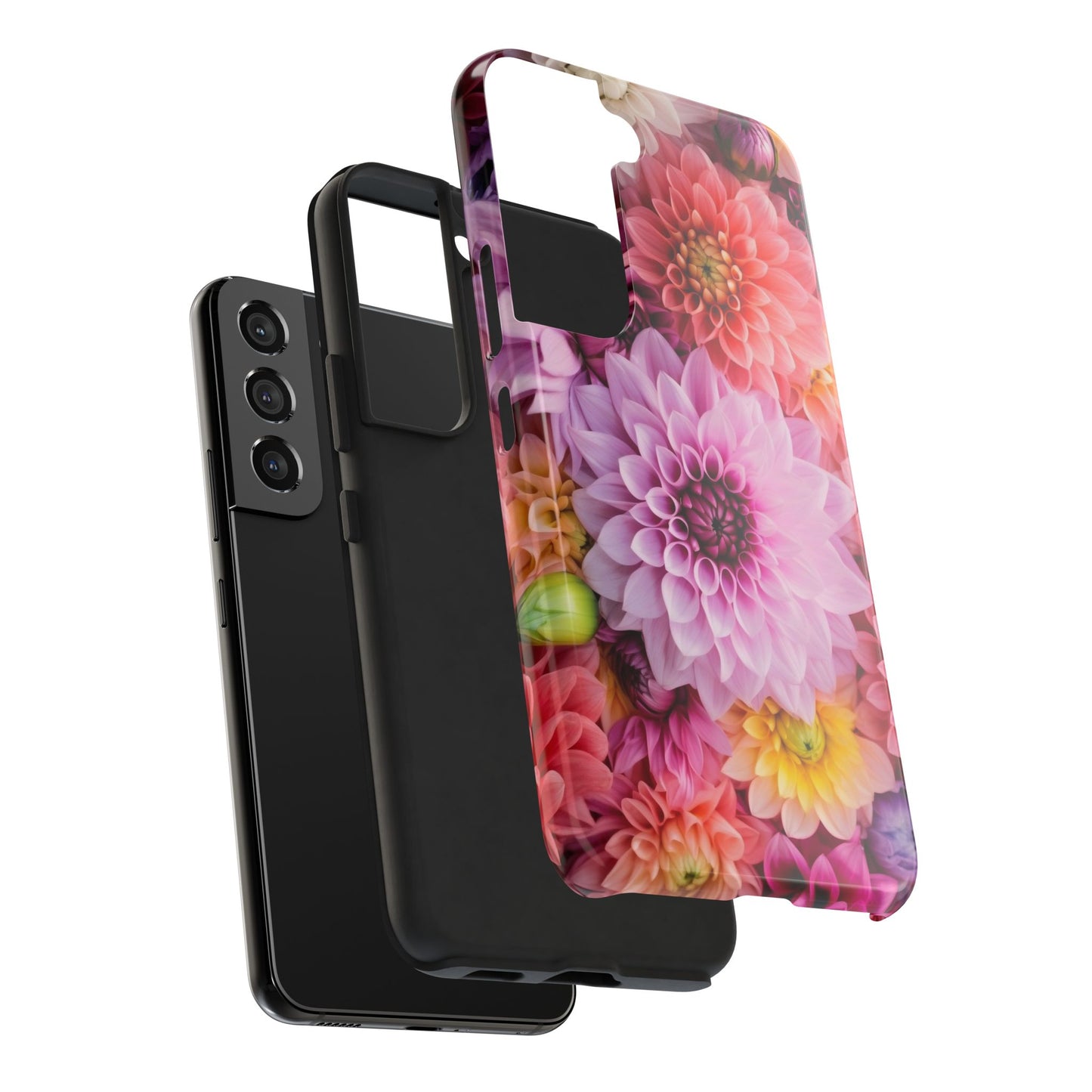 Floral Tough Phone Cases, Durable Phone Cover, Flower Print Case, Gift for Her, Spring Accessories, Custom Phone Case